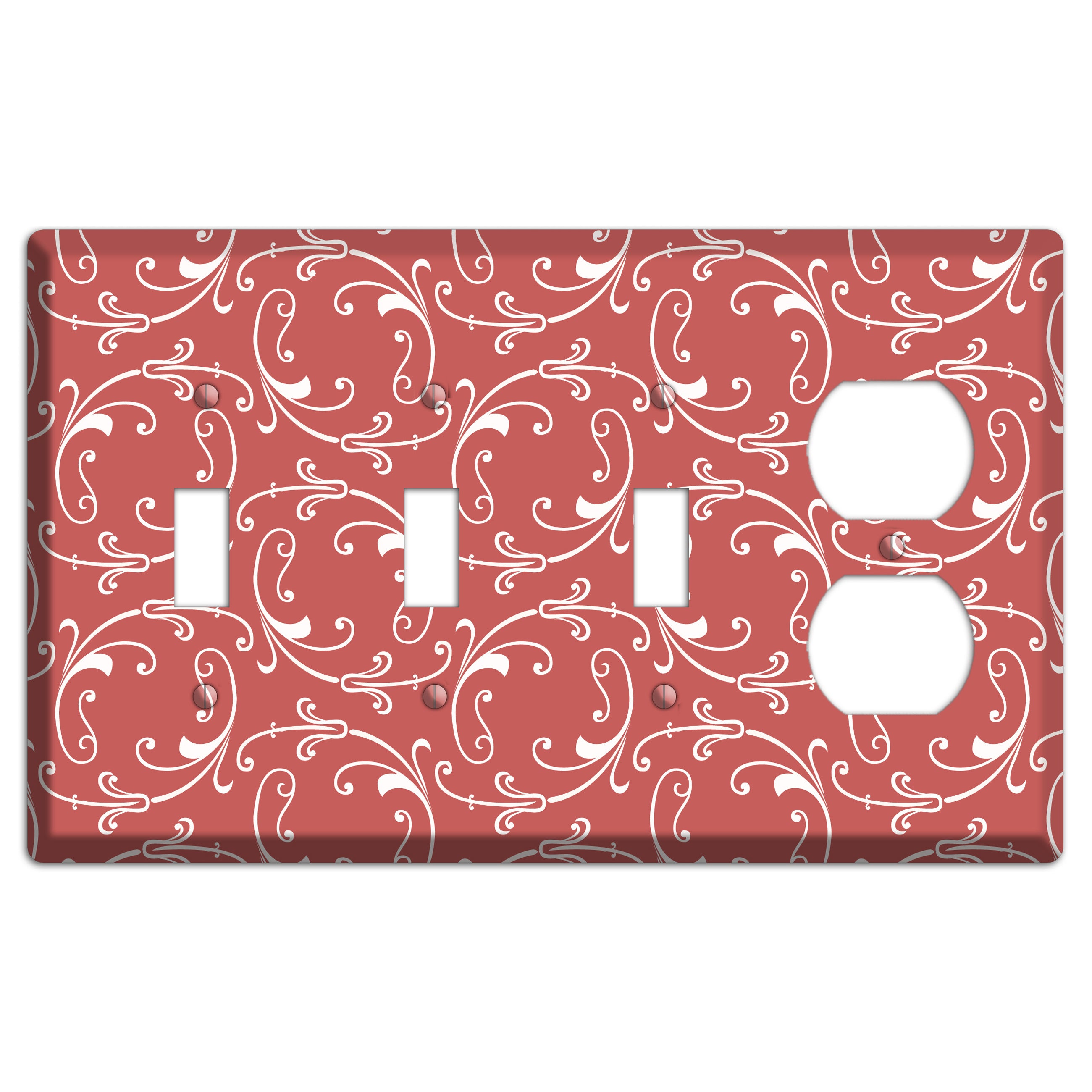 Brick Victorian Sprig 3 Toggle / Duplex Wallplate