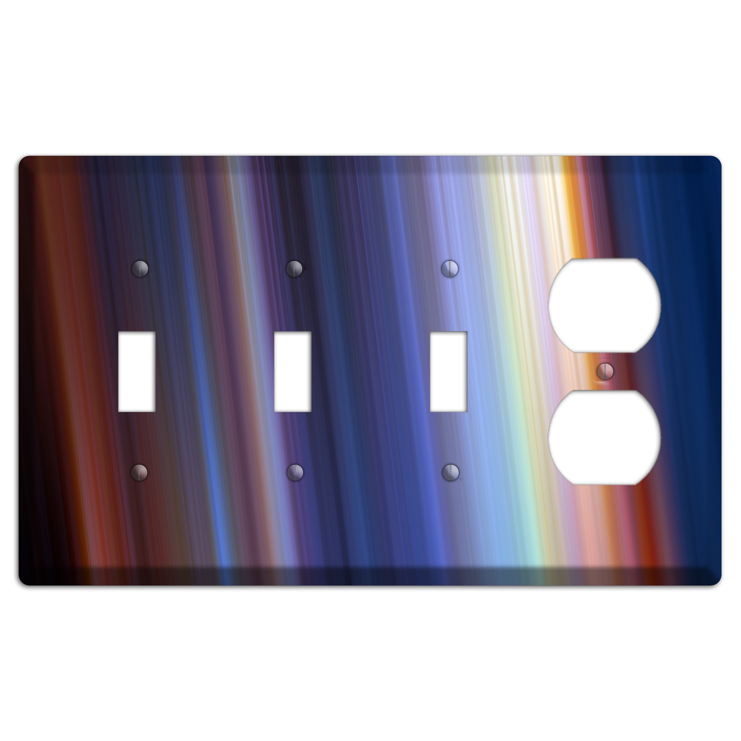 Green Foulard 4 3 Toggle / Duplex Wallplate