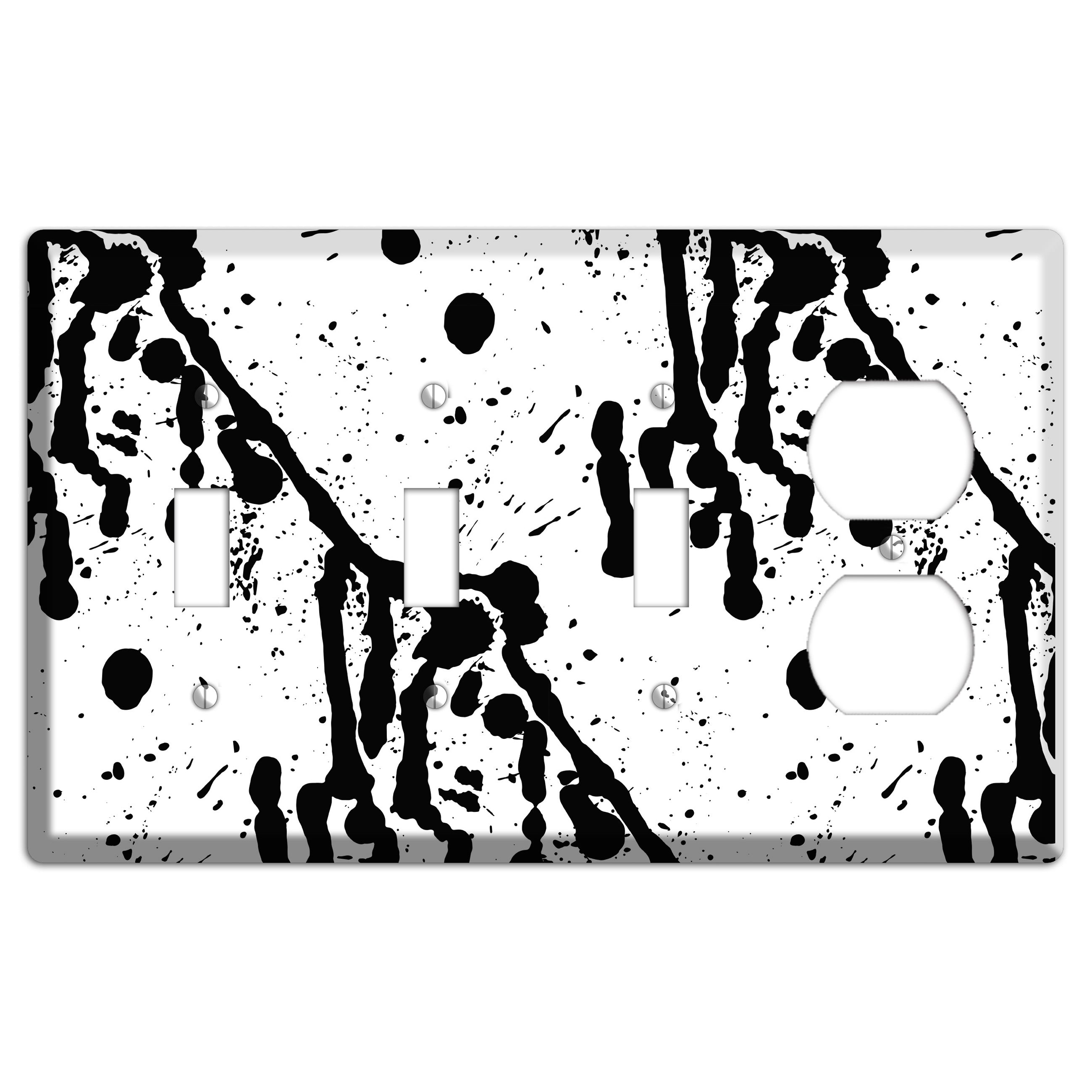Ink Drips 10 3 Toggle / Duplex Wallplate