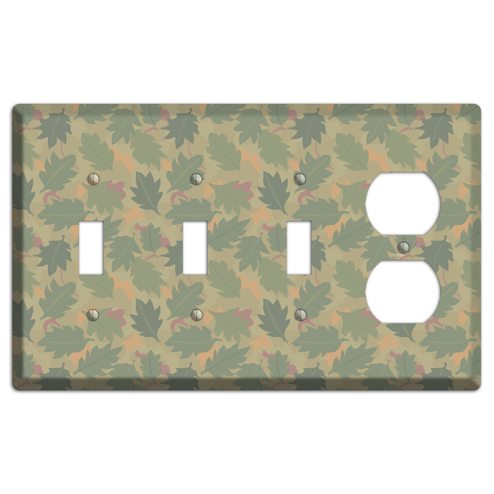 Wine Leaf Camo 3 Toggle / Duplex Wallplate