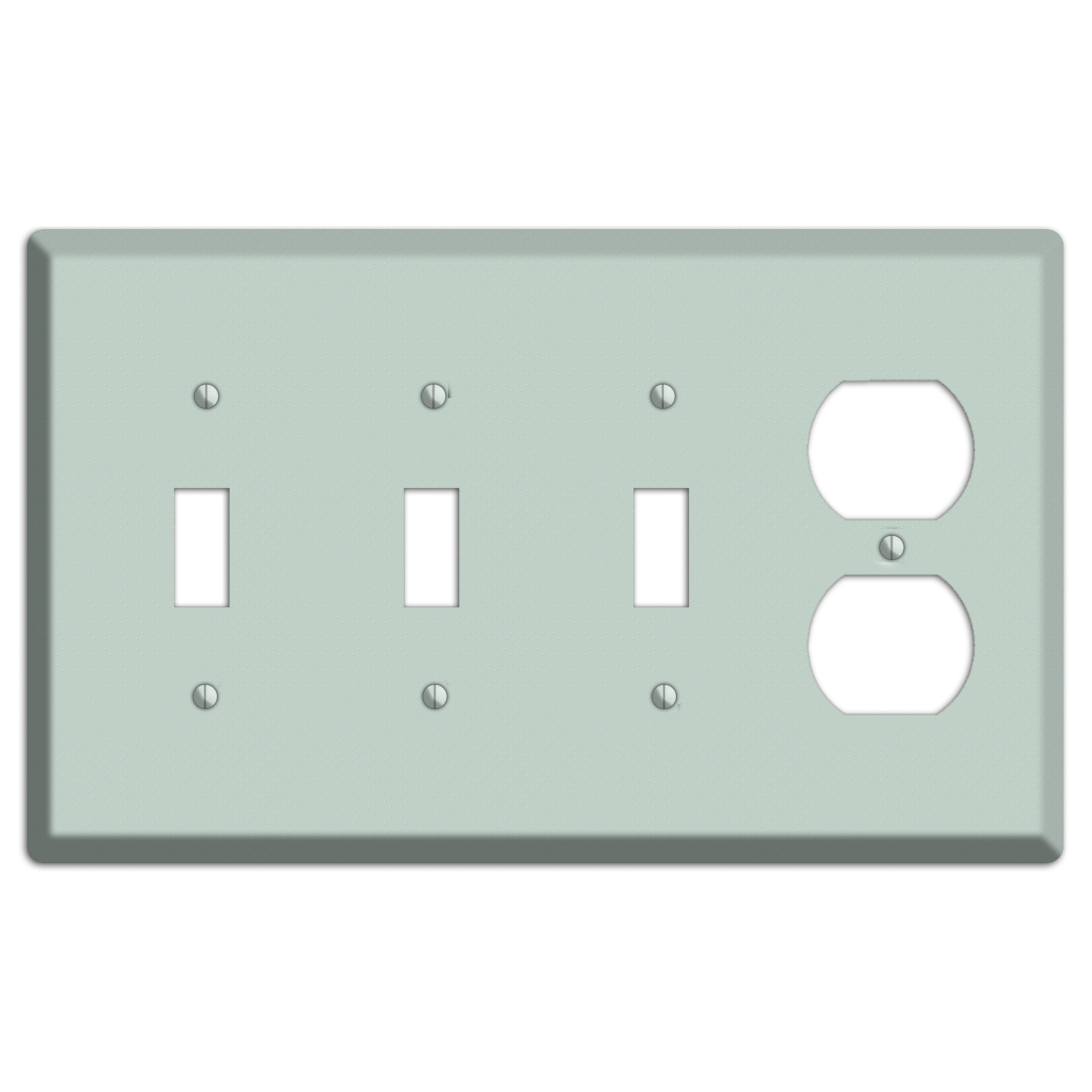 Sage with Tiny Dots 3 Toggle / Duplex Wallplate