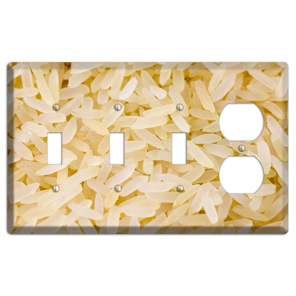 Rice 3 Toggle / Duplex Wallplate