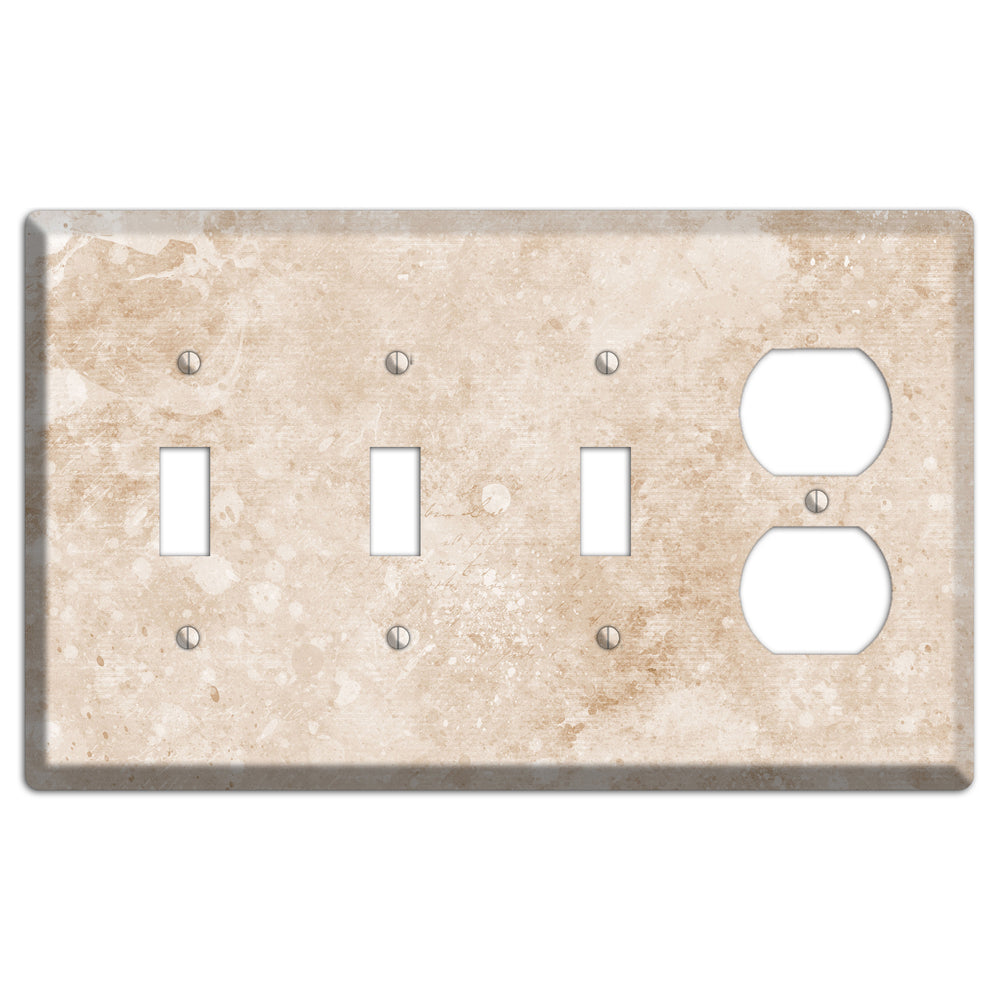 Logan Whimsical Damask 3 Toggle / Duplex Wallplate