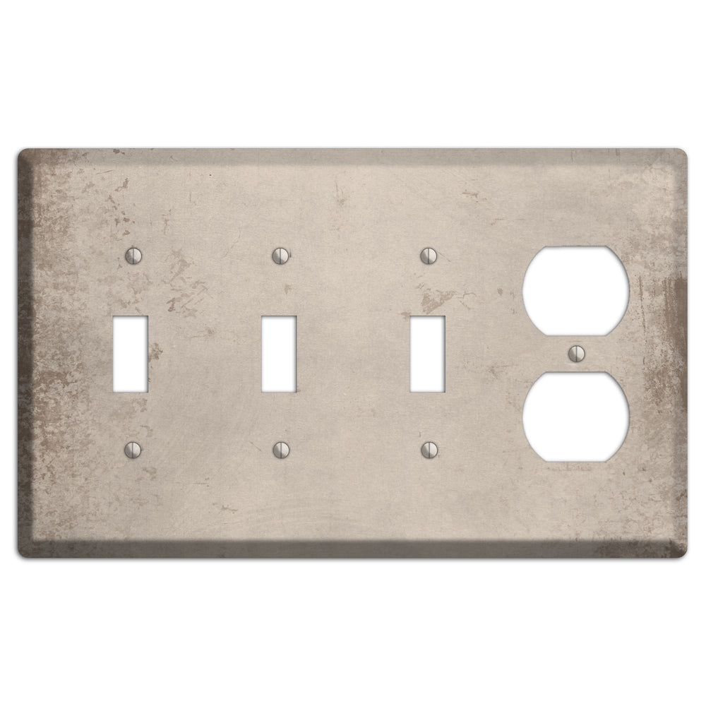 Sisal Vintage Grunge 3 Toggle / Duplex Wallplate