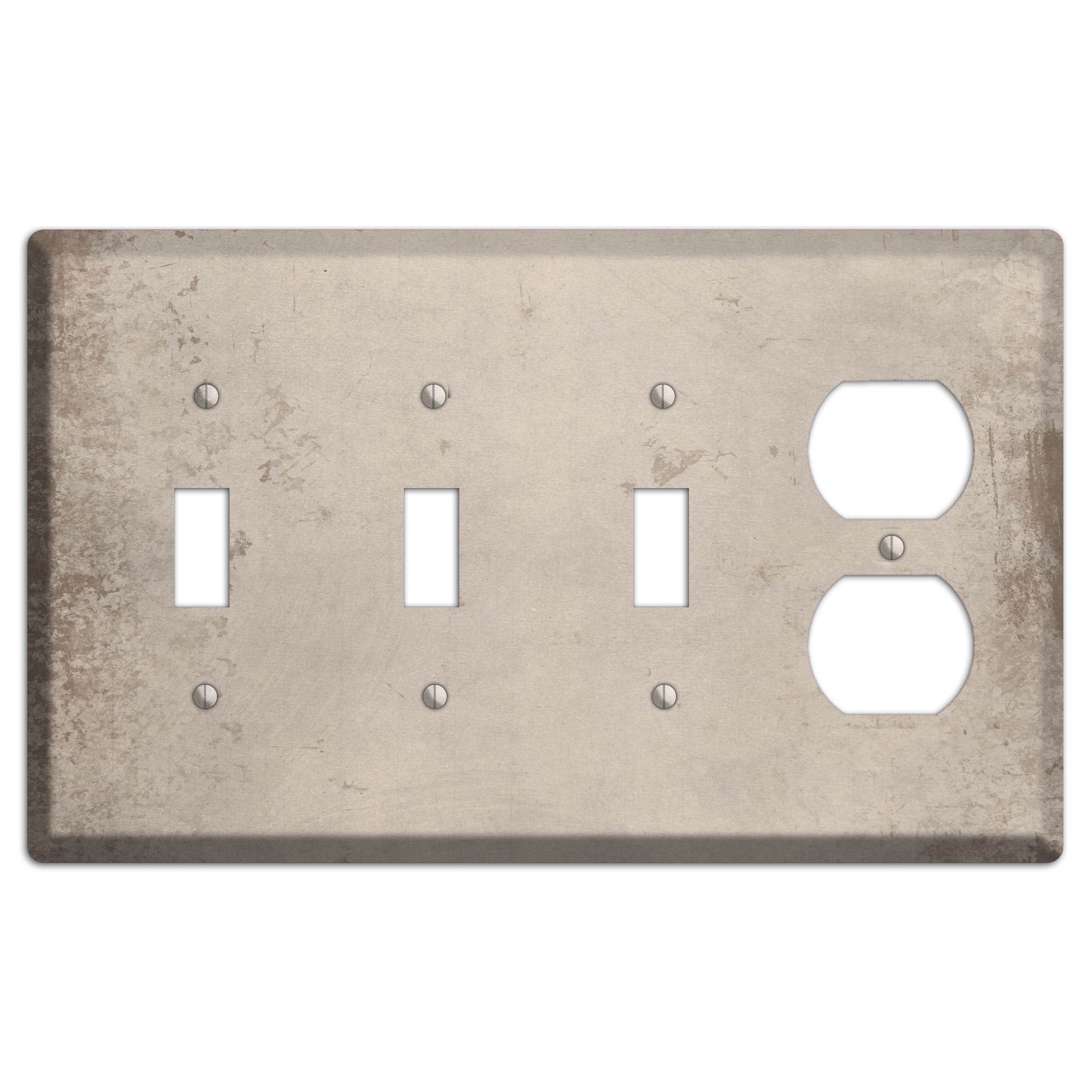 Sisal Vintage Grunge 3 Toggle / Duplex Wallplate
