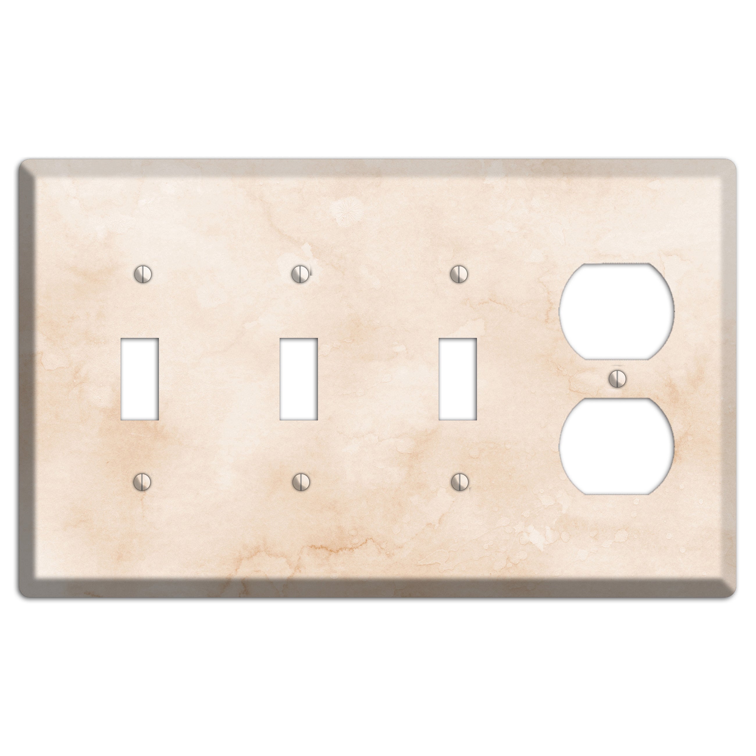 Janna Neutral Texture 3 Toggle / Duplex Wallplate