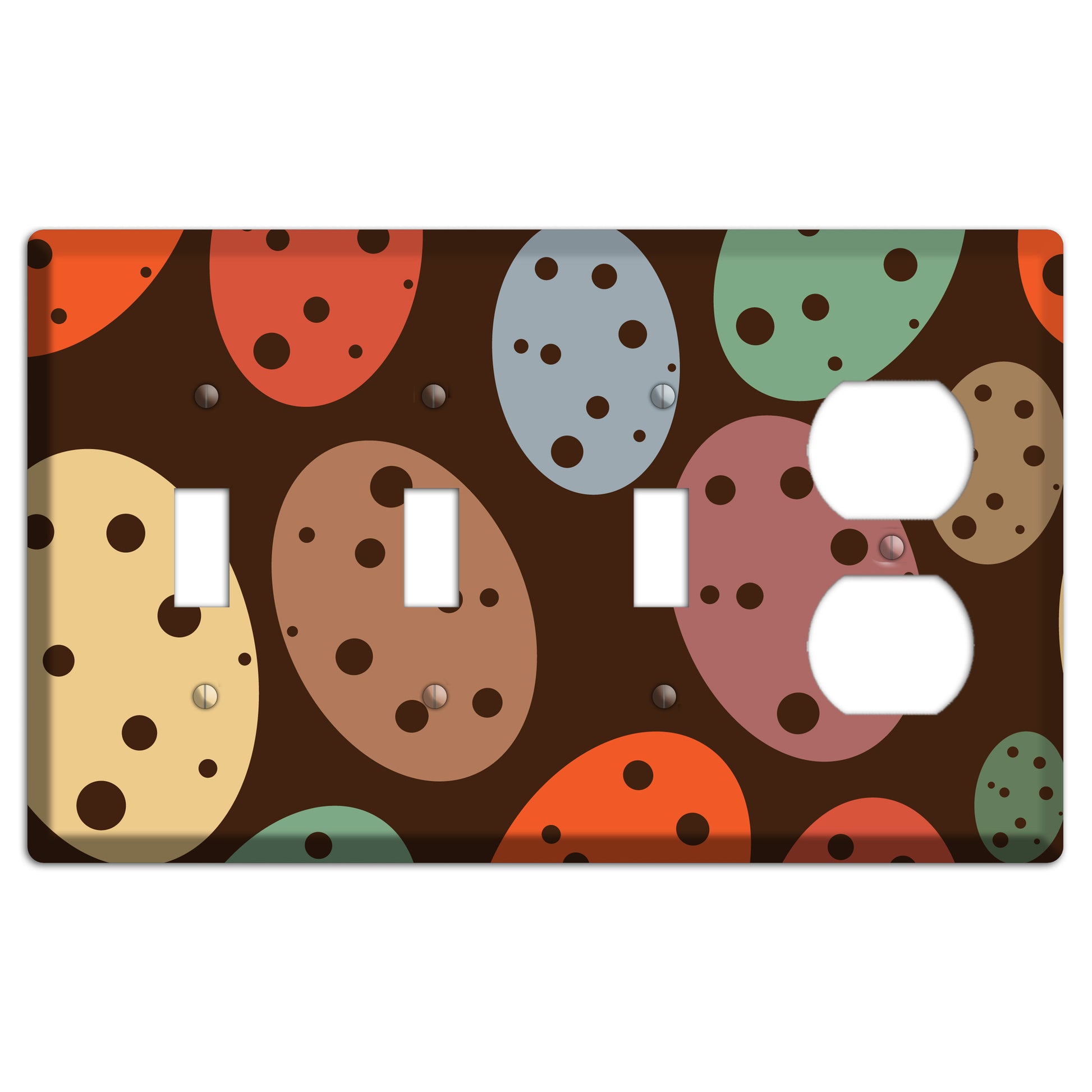 Brown Eggs 3 Toggle / Duplex Wallplate