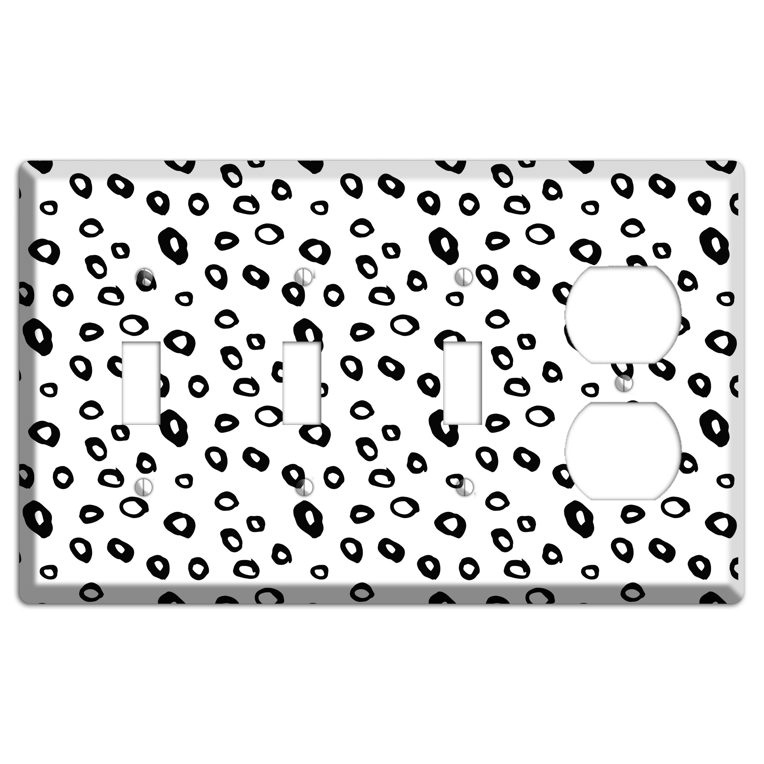 Ink Drops 5 3 Toggle / Duplex Wallplate