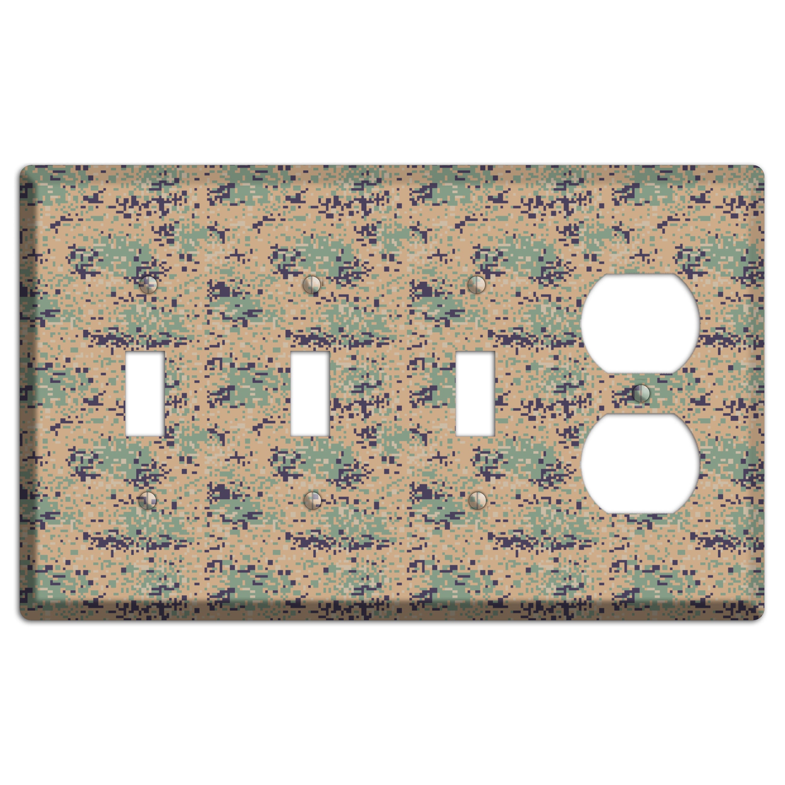Marpat Woodland Camo 3 Toggle / Duplex Wallplate