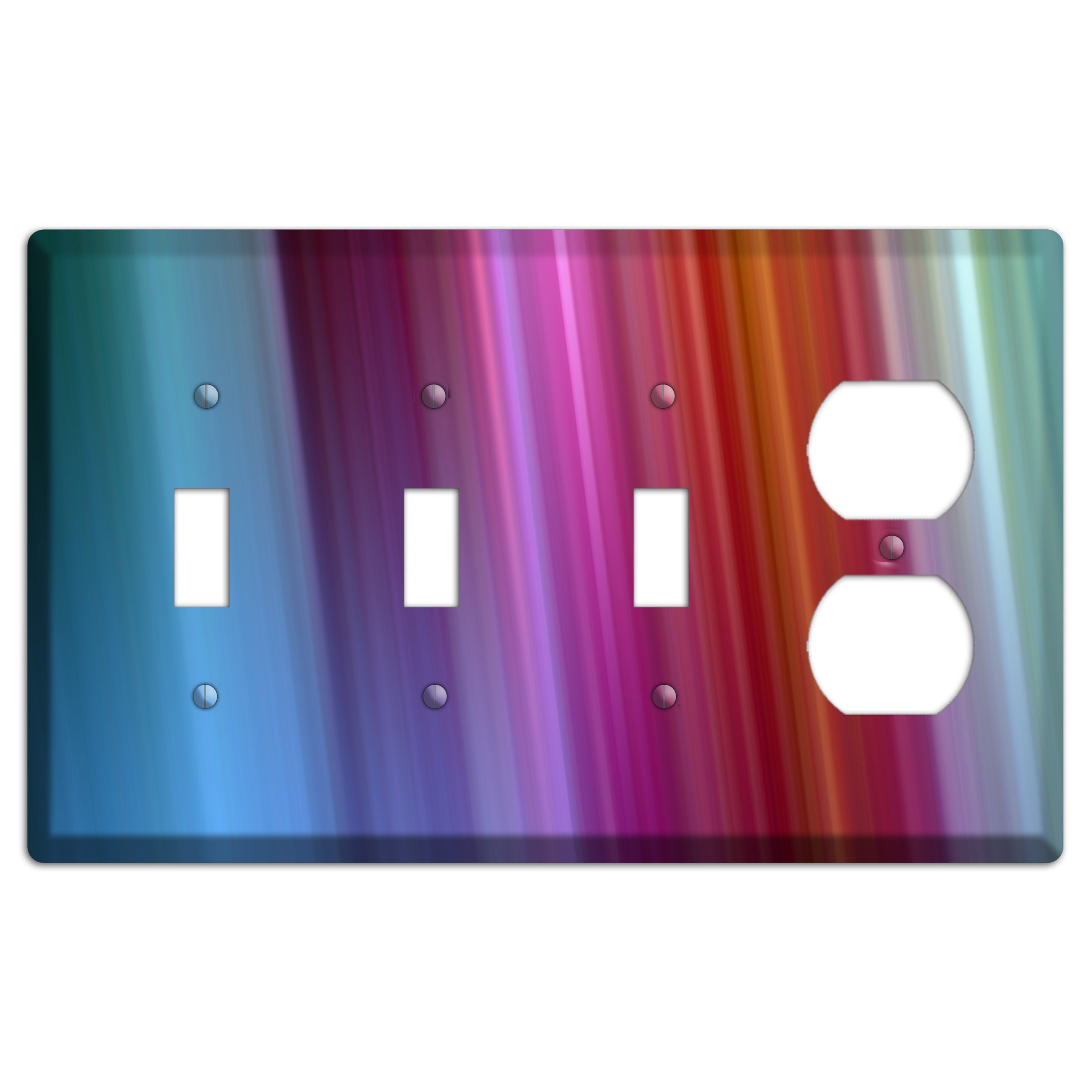 Blue and Purple Ray of Light 3 Toggle / Duplex Wallplate