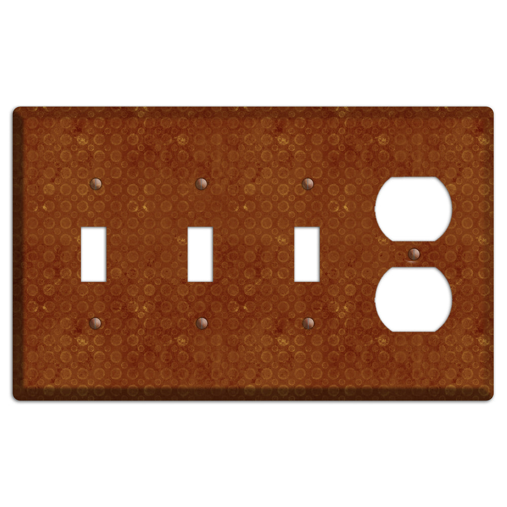 Red Circles 3 Toggle / Duplex Wallplate