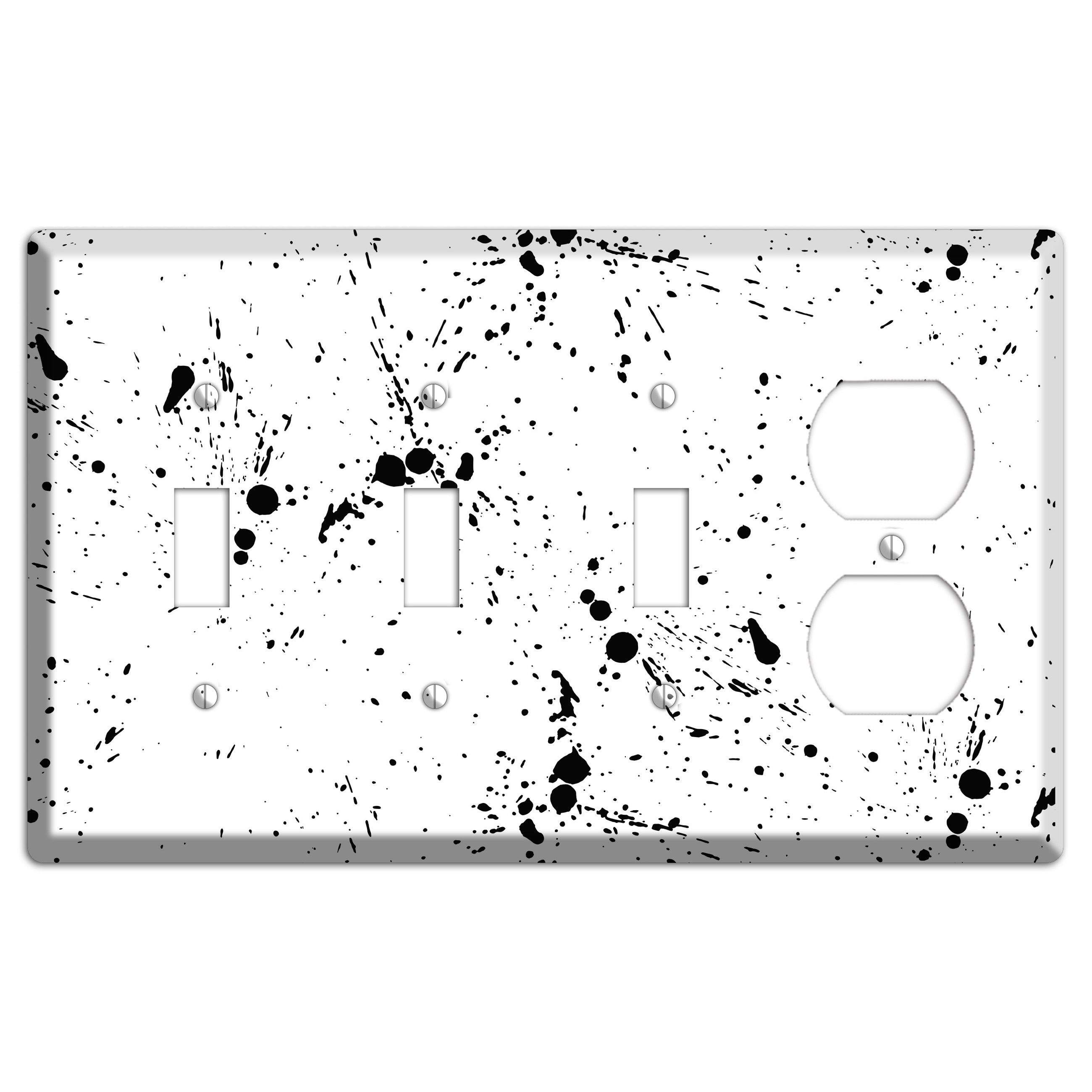 Ink Splash 8 3 Toggle / Duplex Wallplate