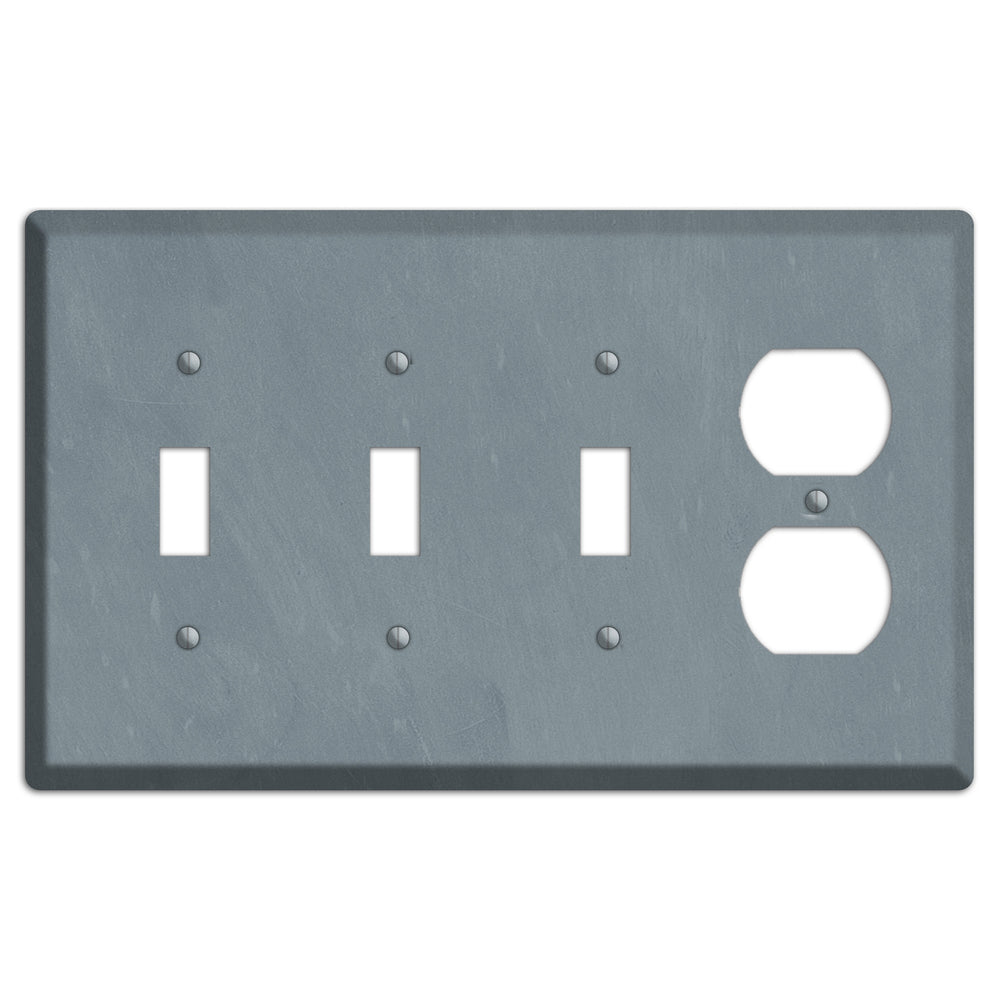 Chalk Slate 3 Toggle / Duplex Wallplate