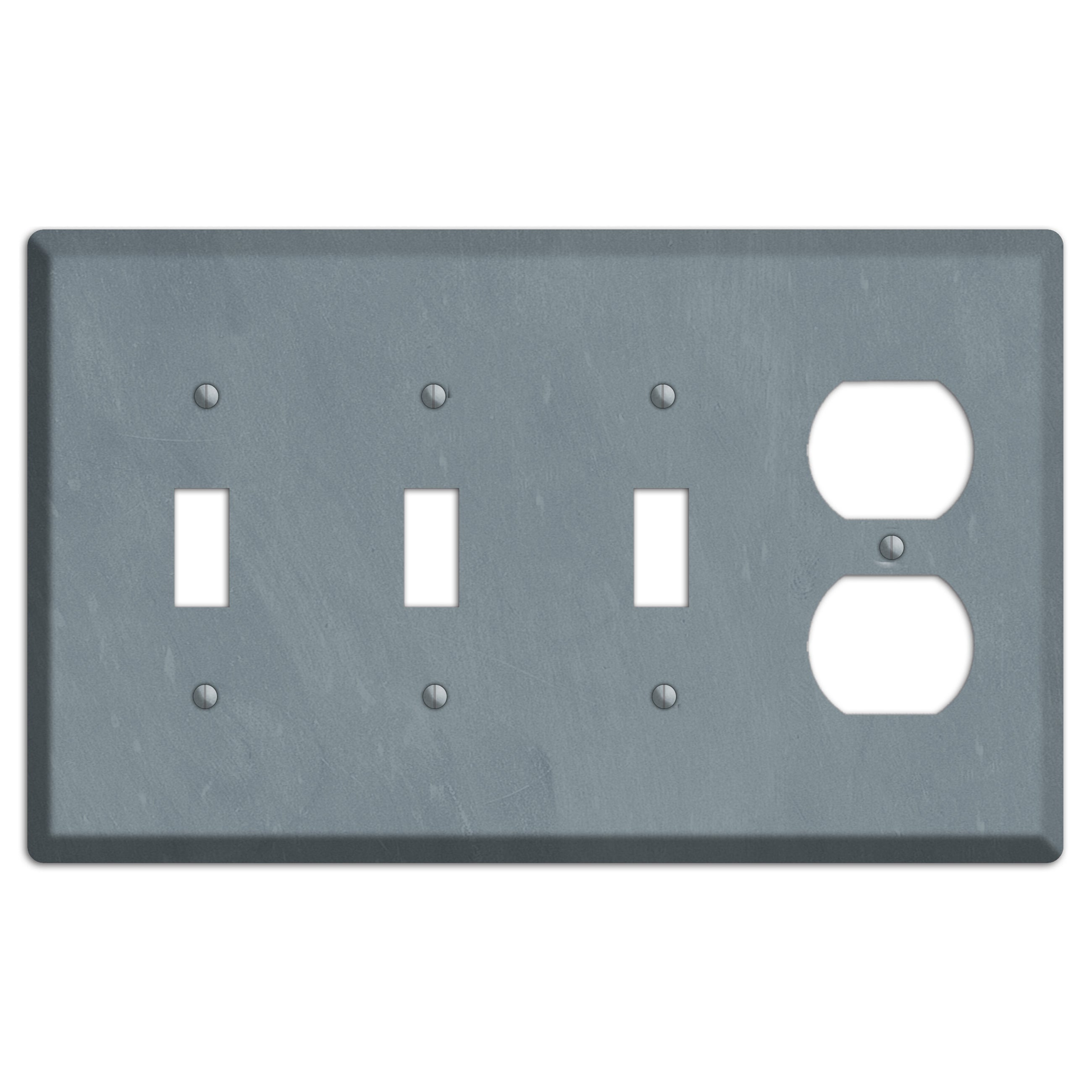 Chalk Slate 3 Toggle / Duplex Wallplate