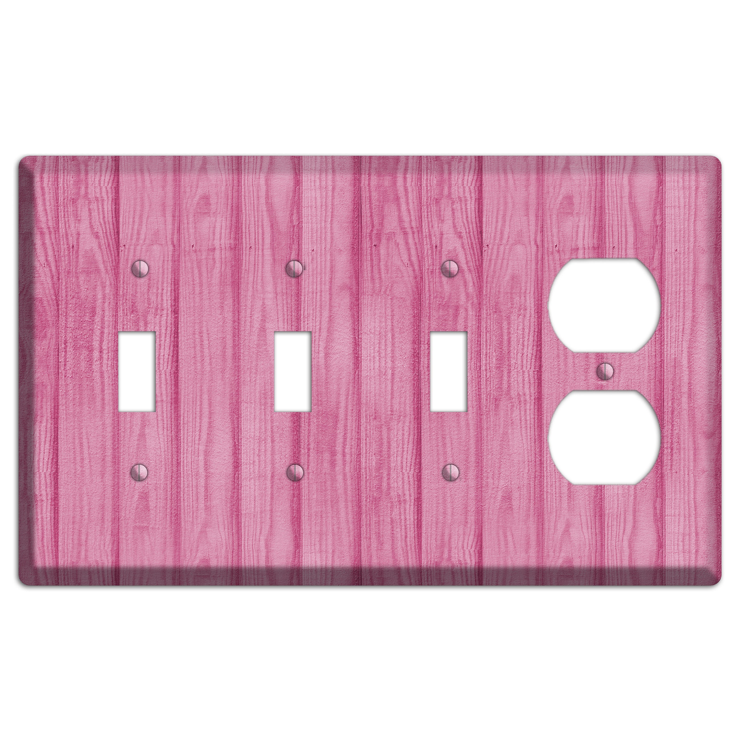 Can Can Pink Texture 3 Toggle / Duplex Wallplate