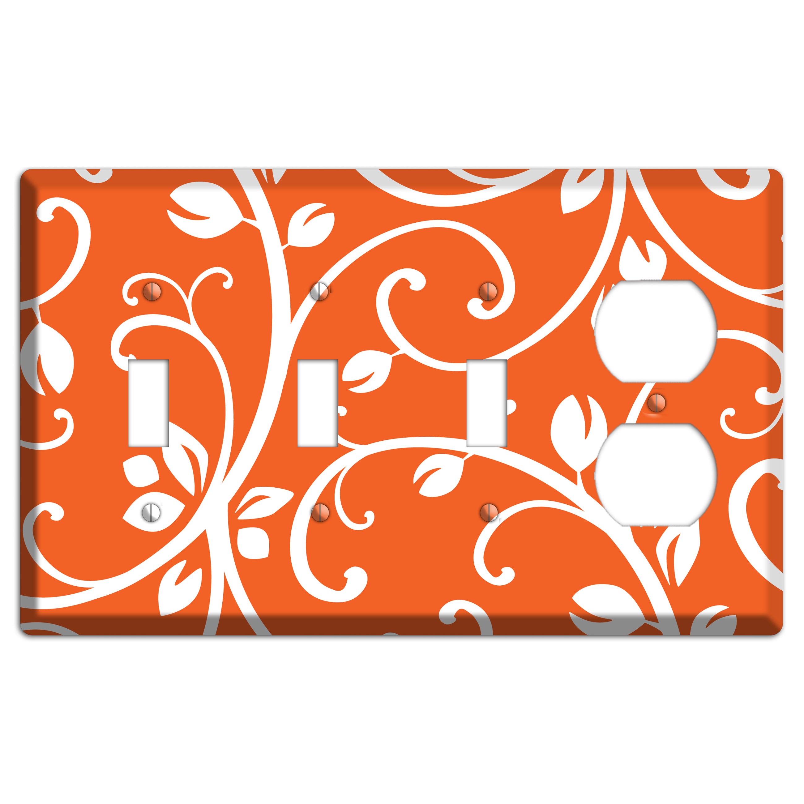 Red Bud Sprig 3 Toggle / Duplex Wallplate