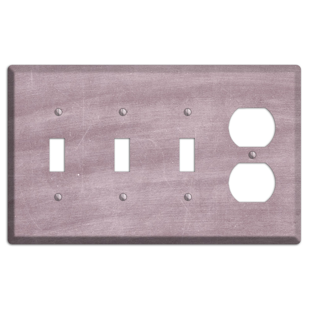 Chalk Light Maroon 3 Toggle / Duplex Wallplate