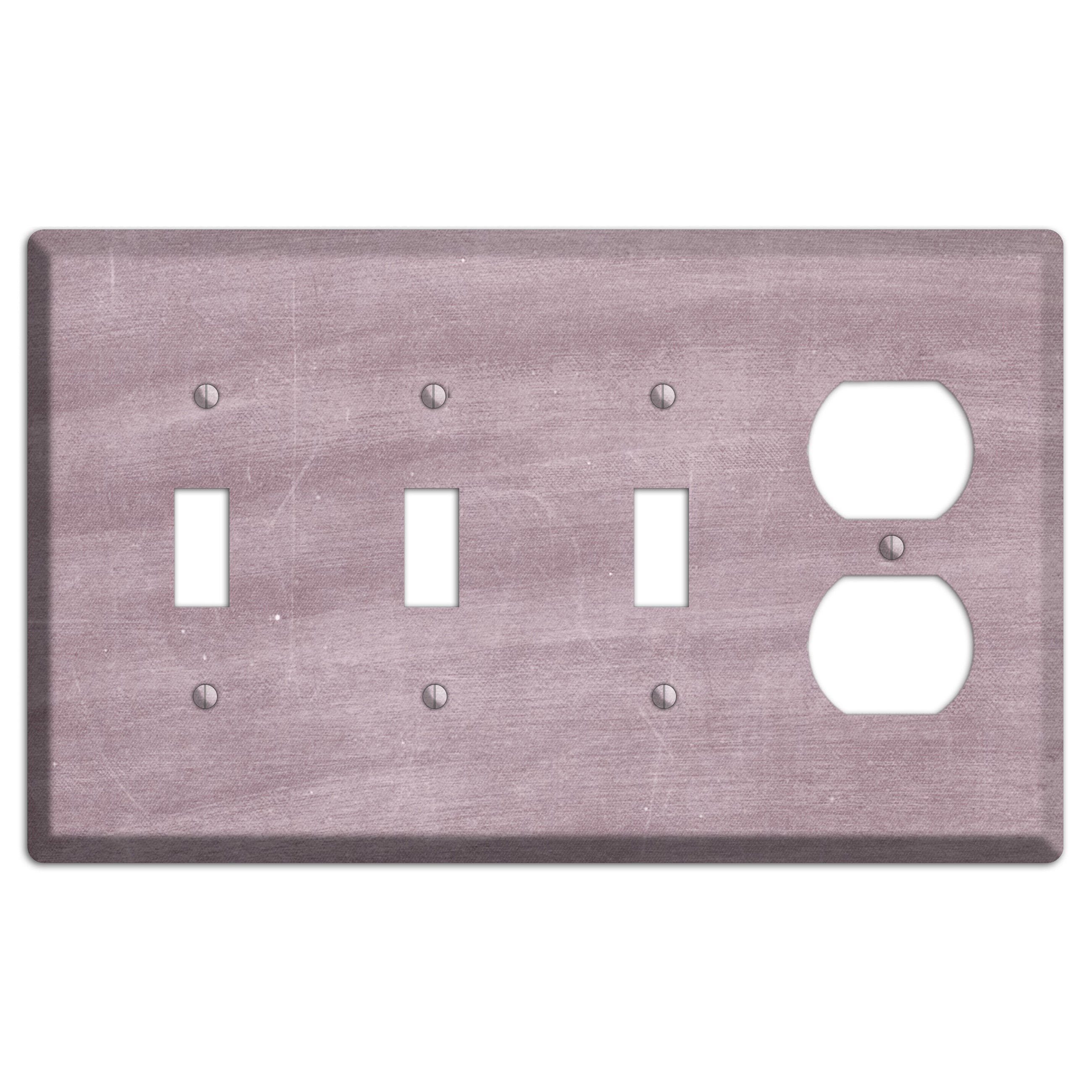 Chalk Light Maroon 3 Toggle / Duplex Wallplate