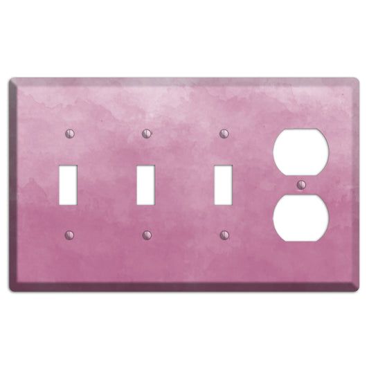 Purple Ombre 3 Toggle / Duplex Wallplate