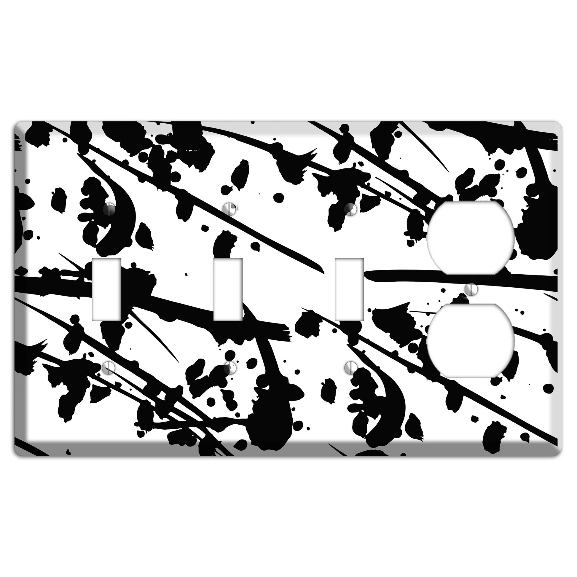 Ink Splash 6 3 Toggle / Duplex Wallplate
