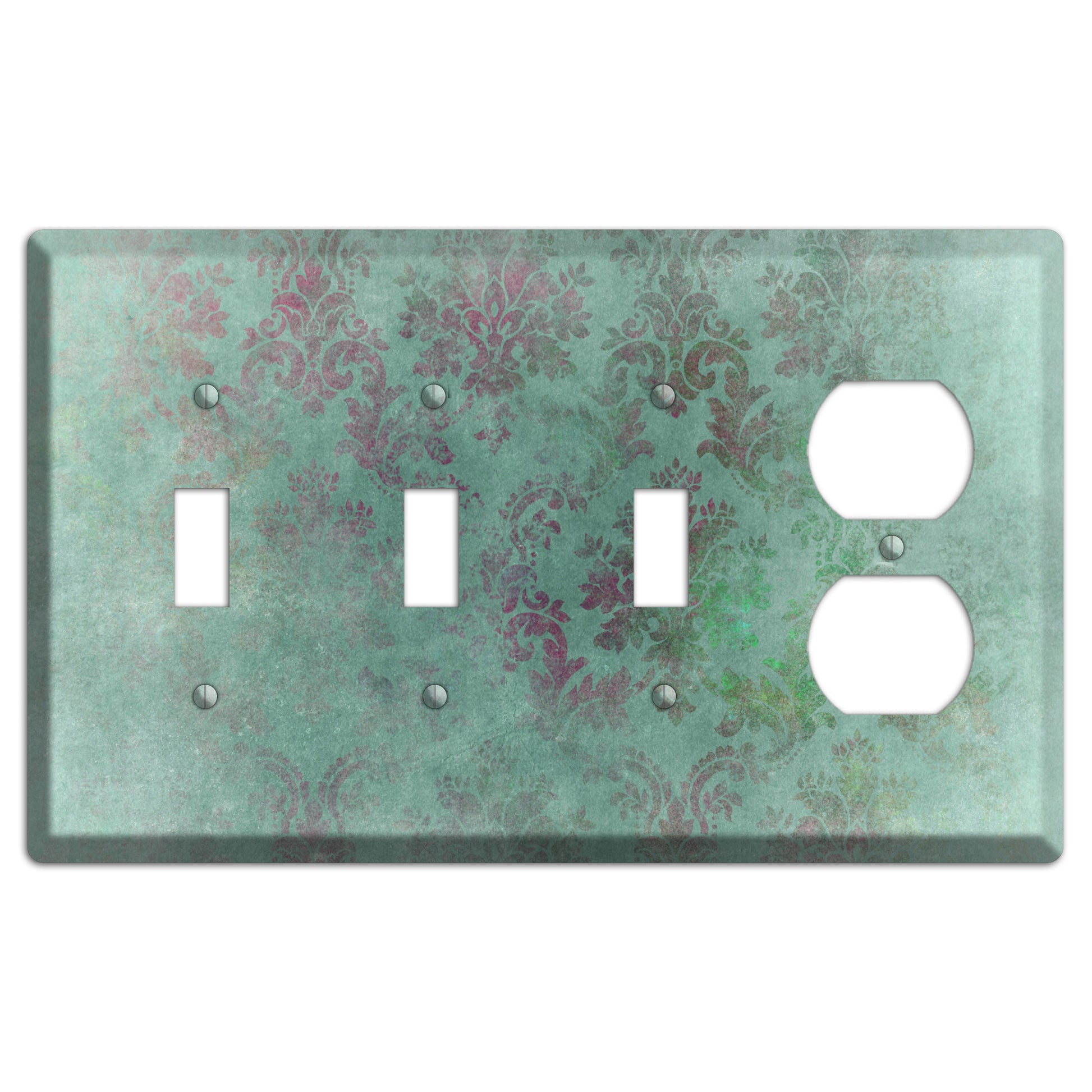 Corduroy Whimsical Damask 3 Toggle / Duplex Wallplate