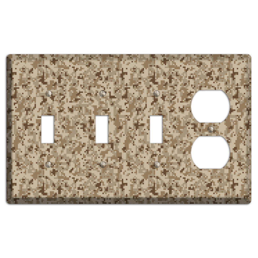 Desert Camo 3 Toggle / Duplex Wallplate