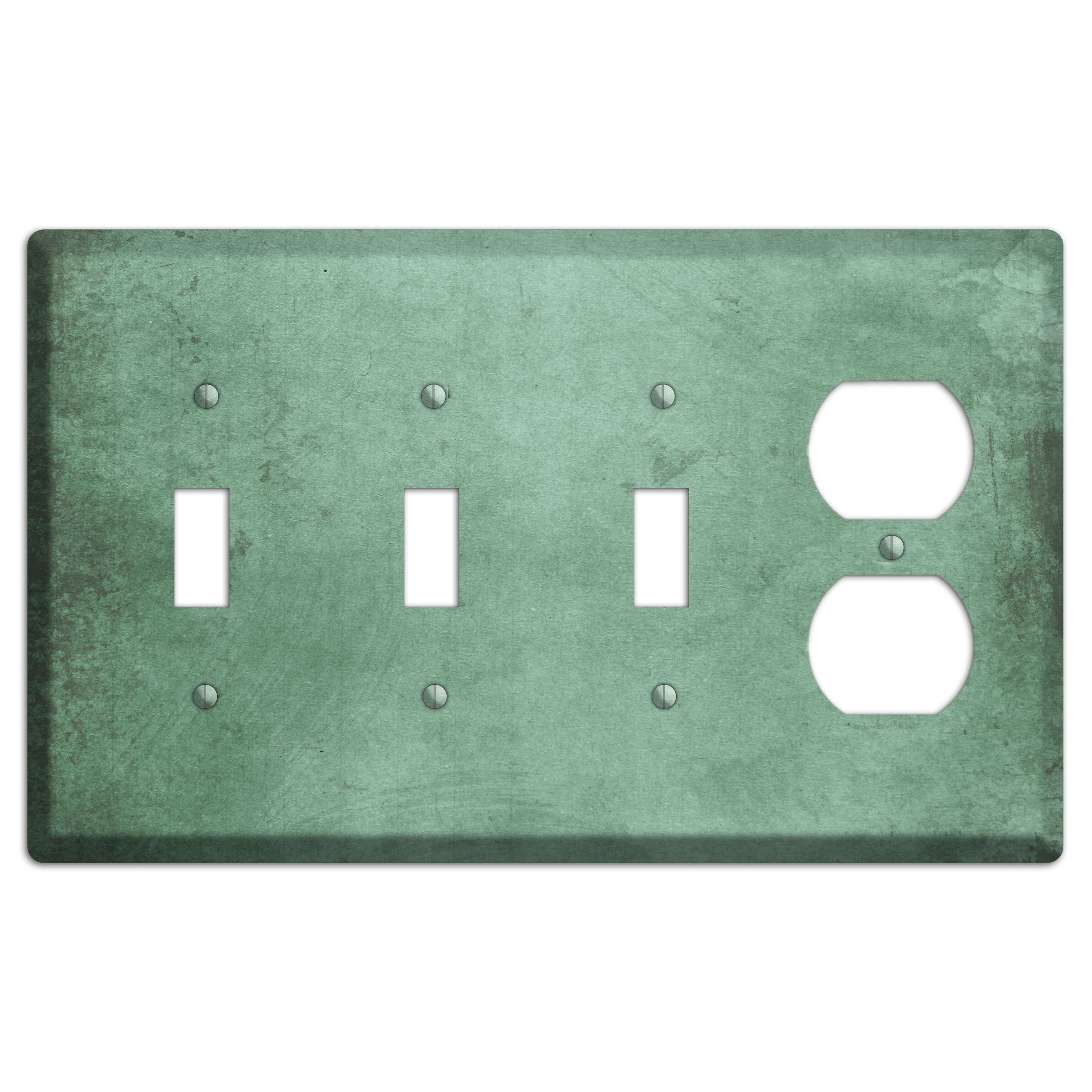 Bay Leaf Vintage Grunge 3 Toggle / Duplex Wallplate