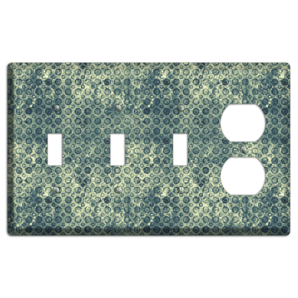 Green Circles 3 Toggle / Duplex Wallplate