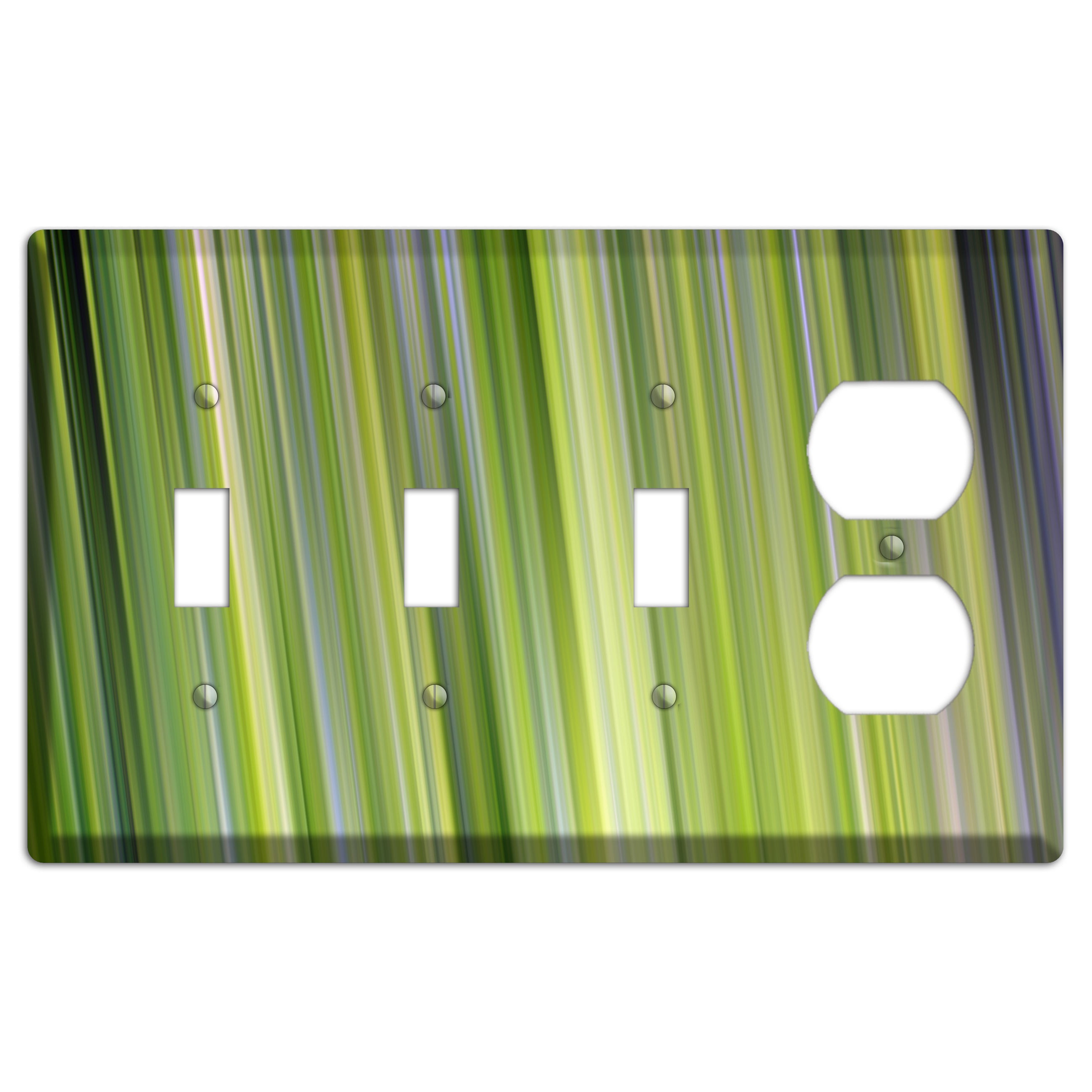 Green Ray of Light 3 Toggle / Duplex Wallplate