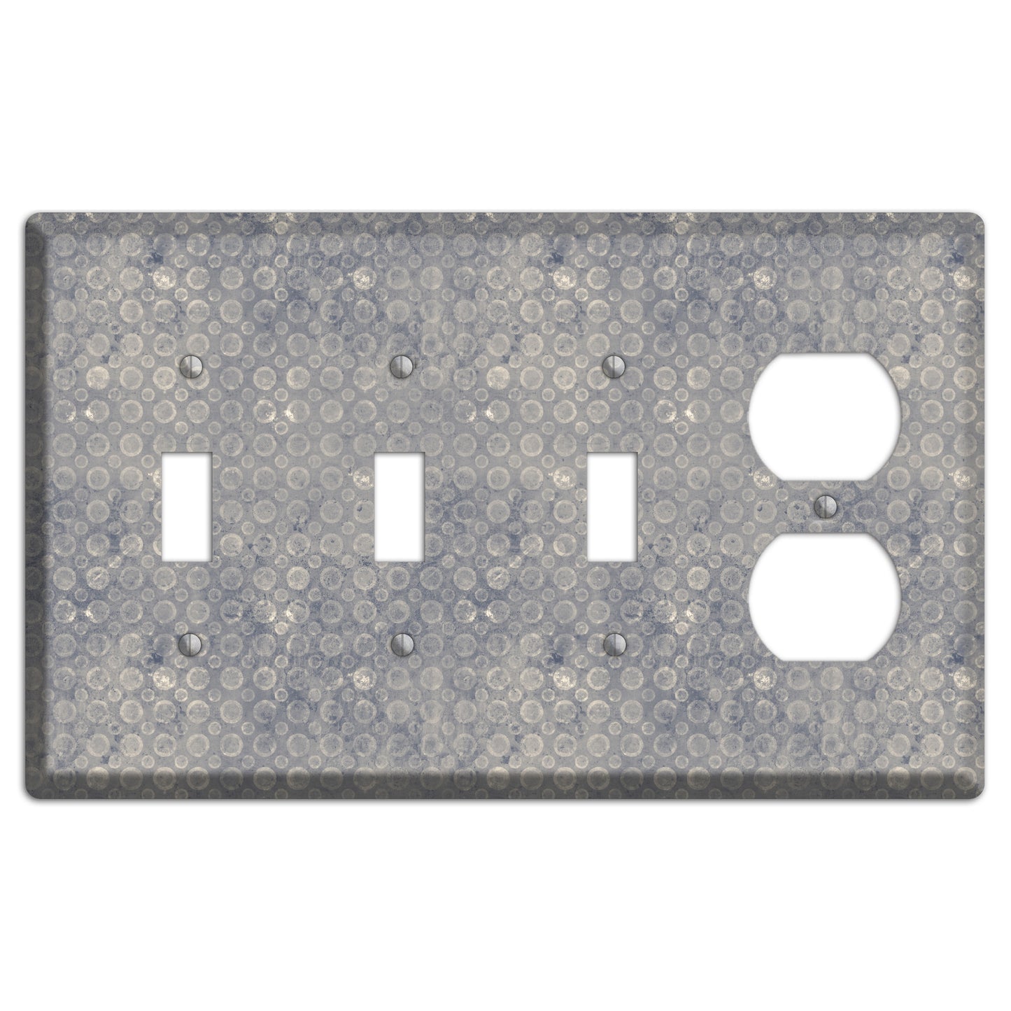 Grey Circles 3 Toggle / Duplex Wallplate