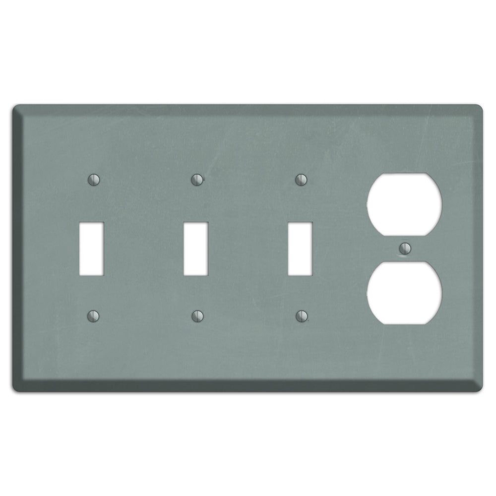 Chalk Faded Gree 3 Toggle / Duplex Wallplate