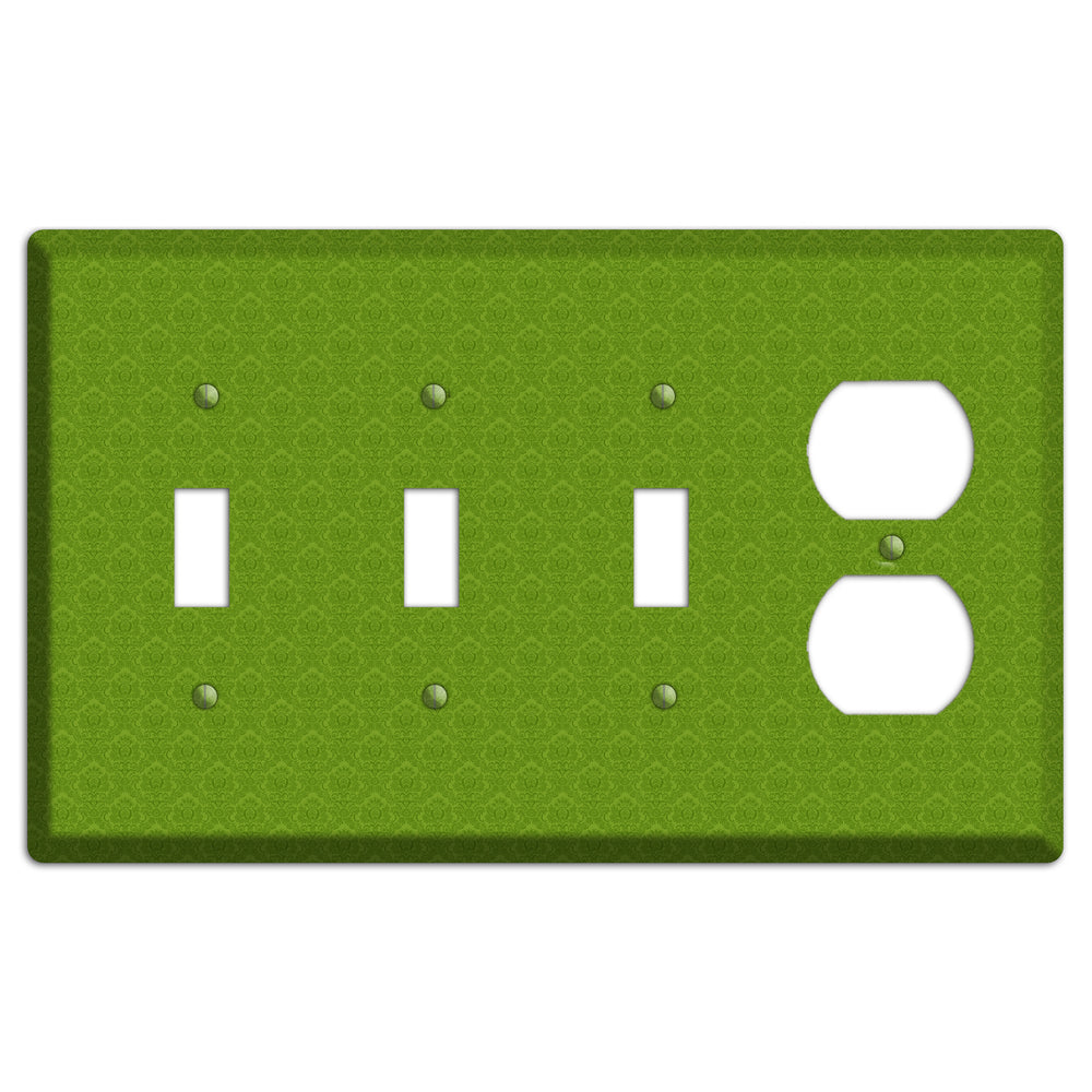 Green Cartouche 3 Toggle / Duplex Wallplate