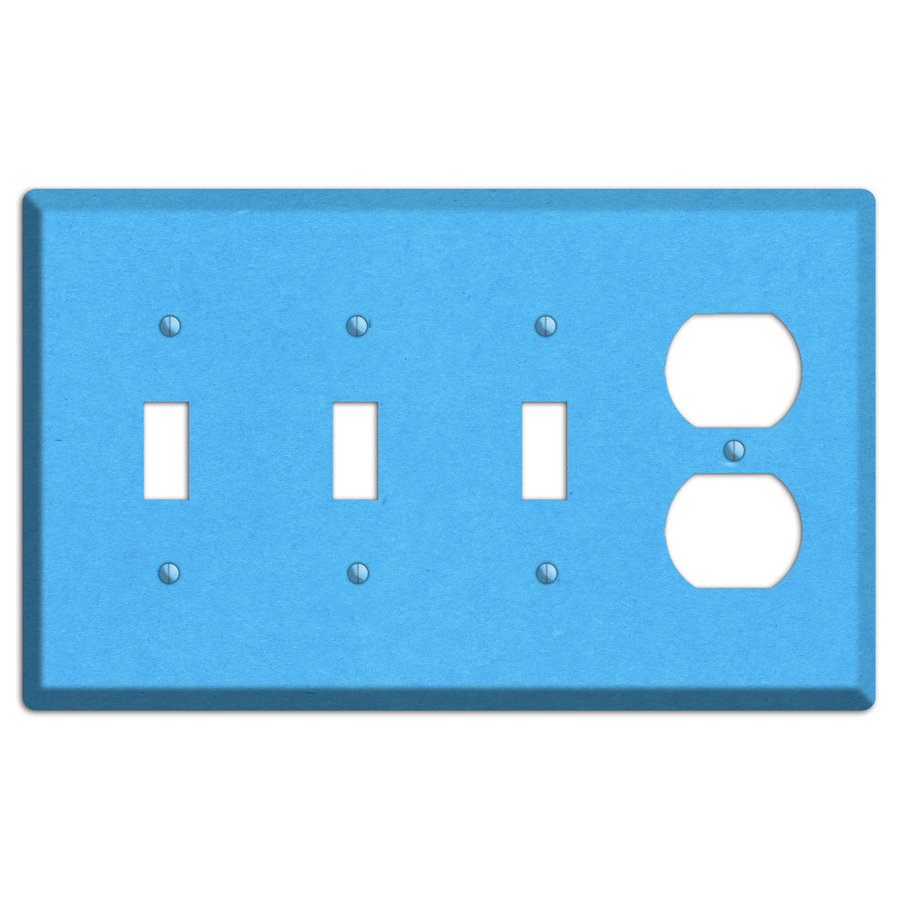Maya Blue Kraft 3 Toggle / Duplex Wallplate