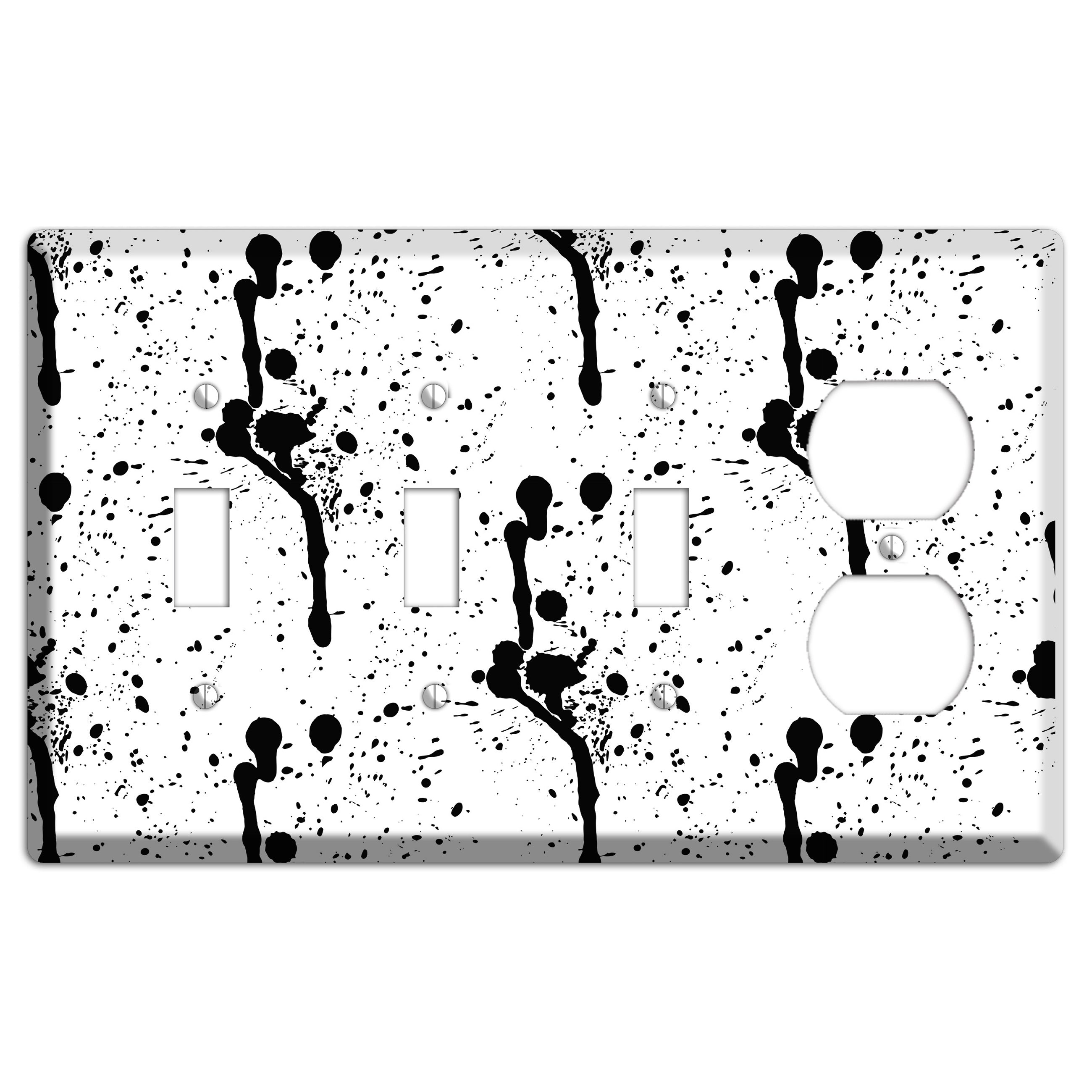 Ink Drips 6 3 Toggle / Duplex Wallplate