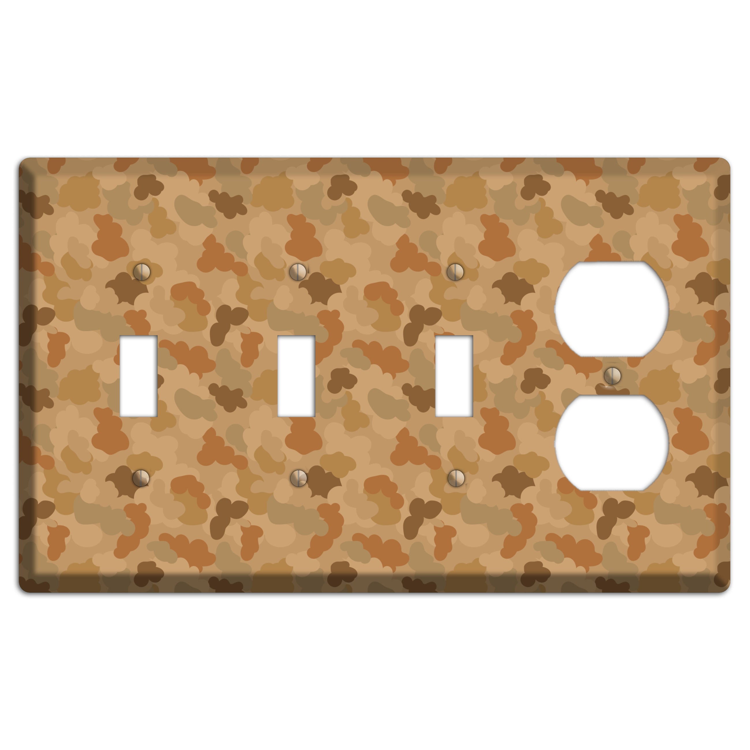 Clouds Camo 3 Toggle / Duplex Wallplate
