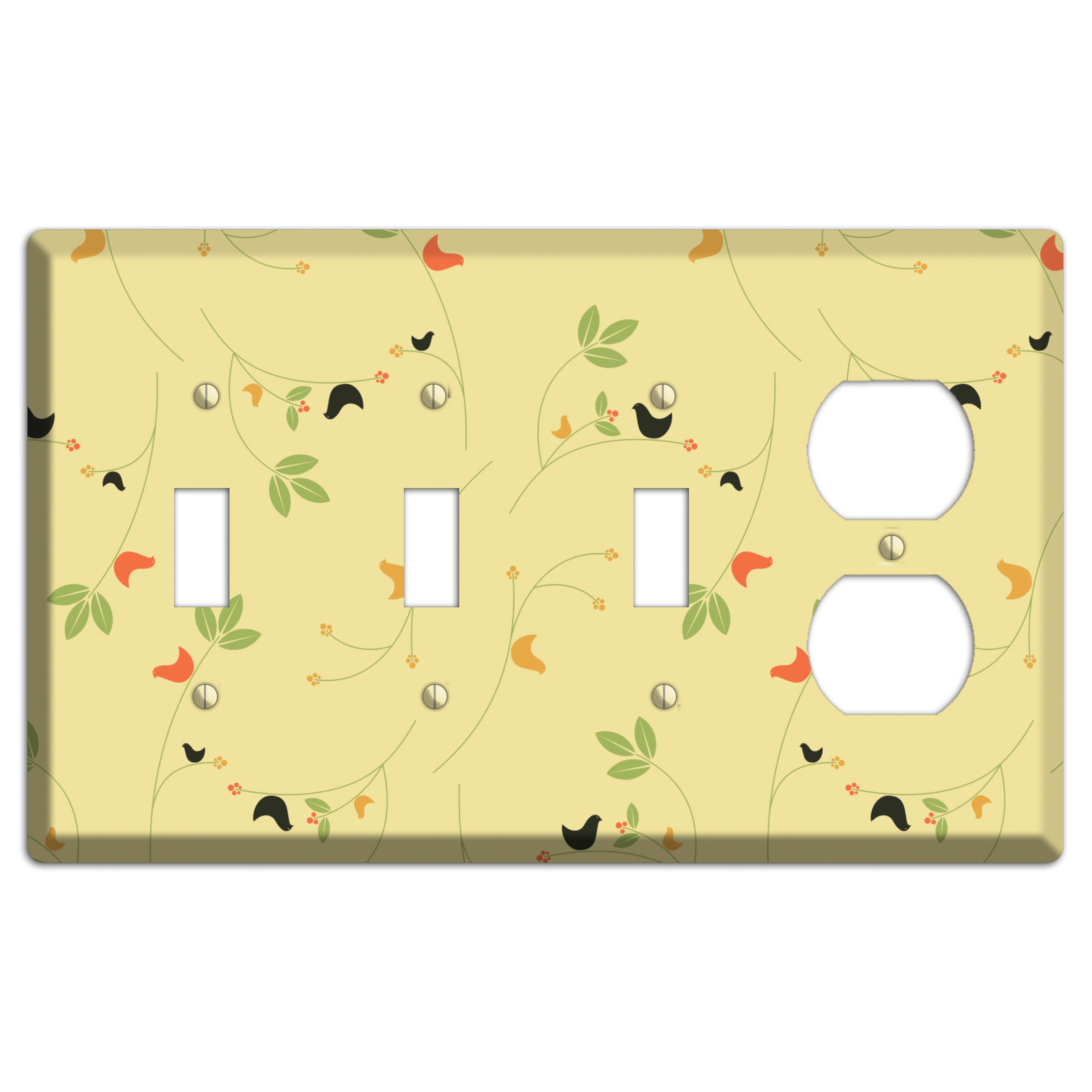 Delicate Yellow Flowers 3 Toggle / Duplex Wallplate