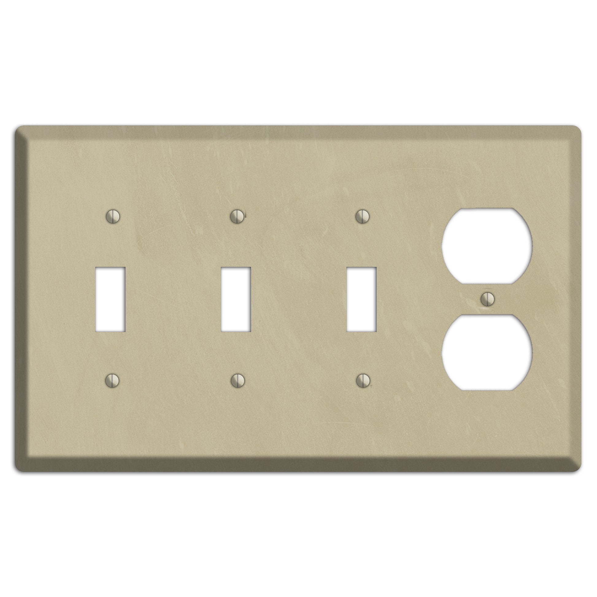 Chalk Beige 3 Toggle / Duplex Wallplate