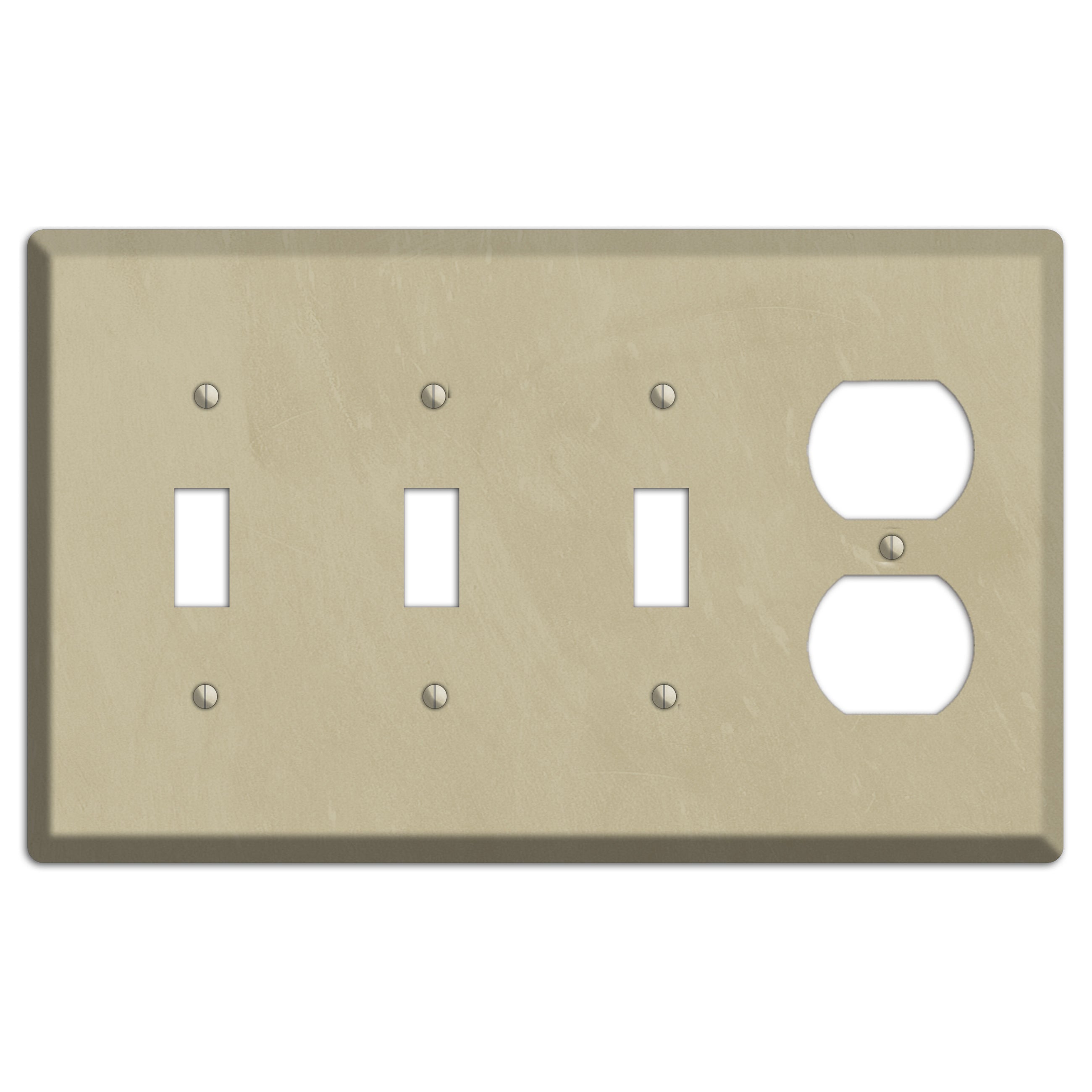 Chalk Beige 3 Toggle / Duplex Wallplate