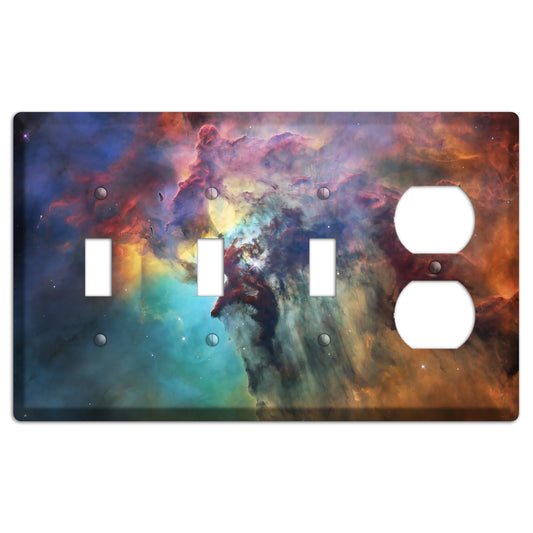 Lagoon Nebula 3 Toggle / Duplex Wallplate