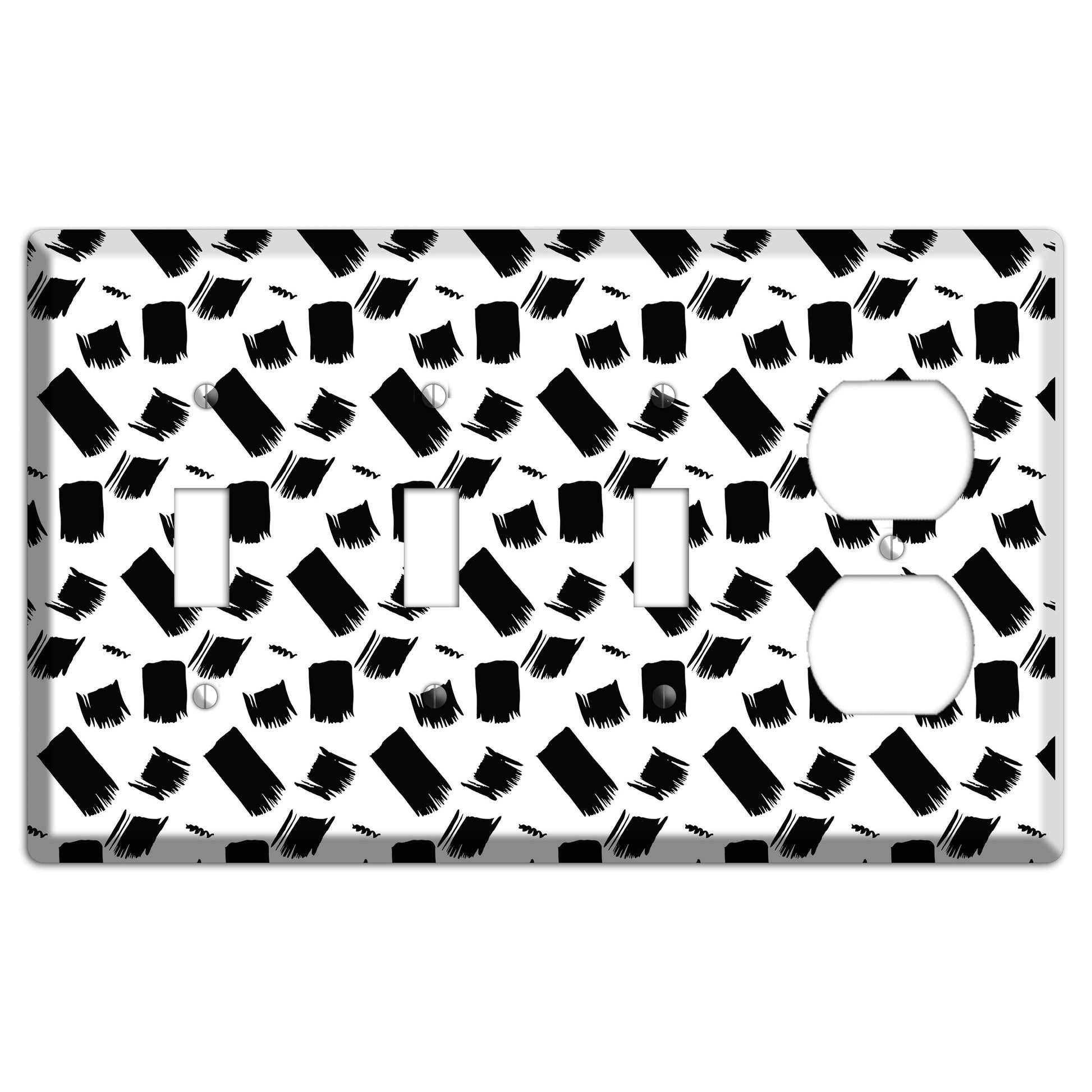 Ink Brushstrokes 8 3 Toggle / Duplex Wallplate