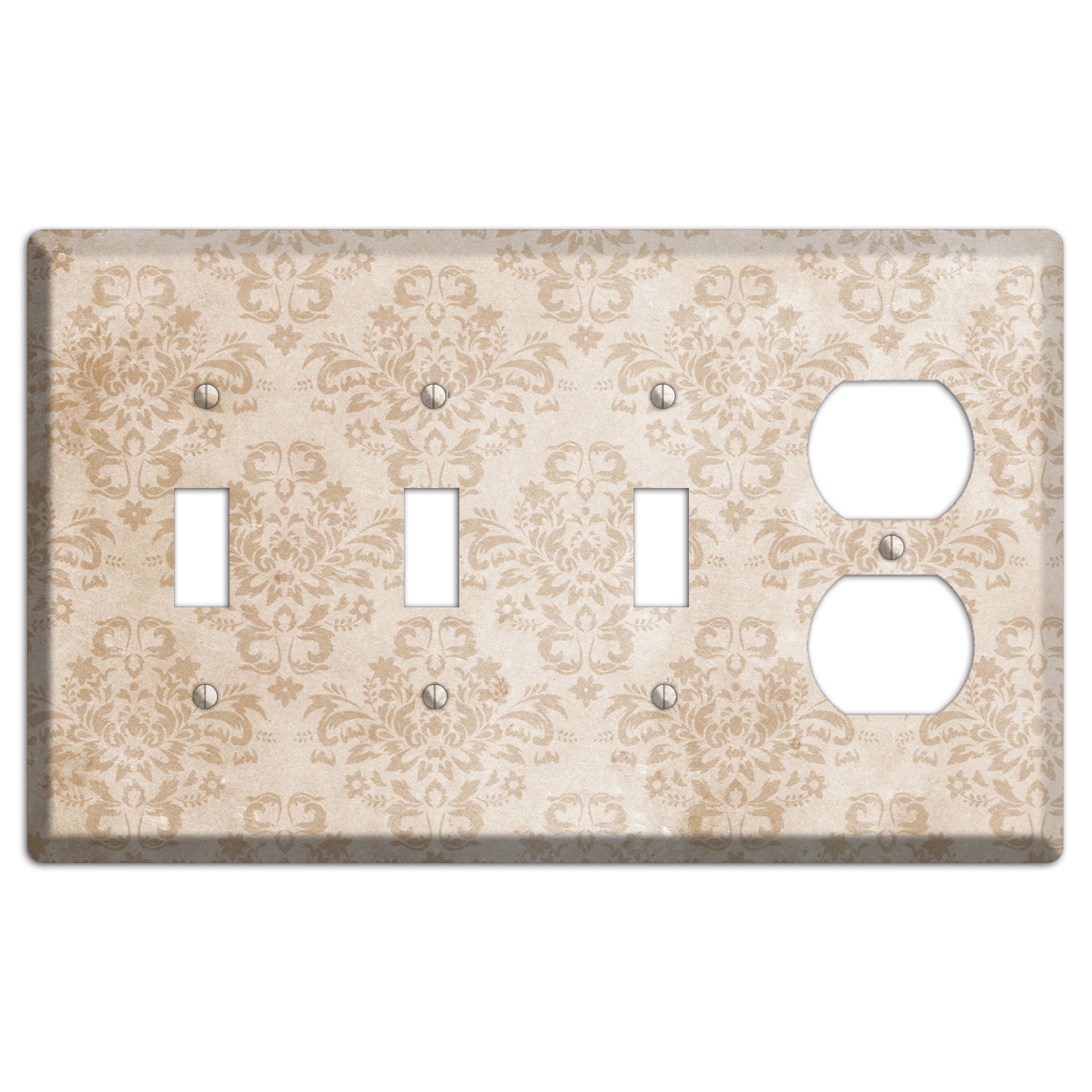 Bizarre Neutral Texture 3 Toggle / Duplex Wallplate