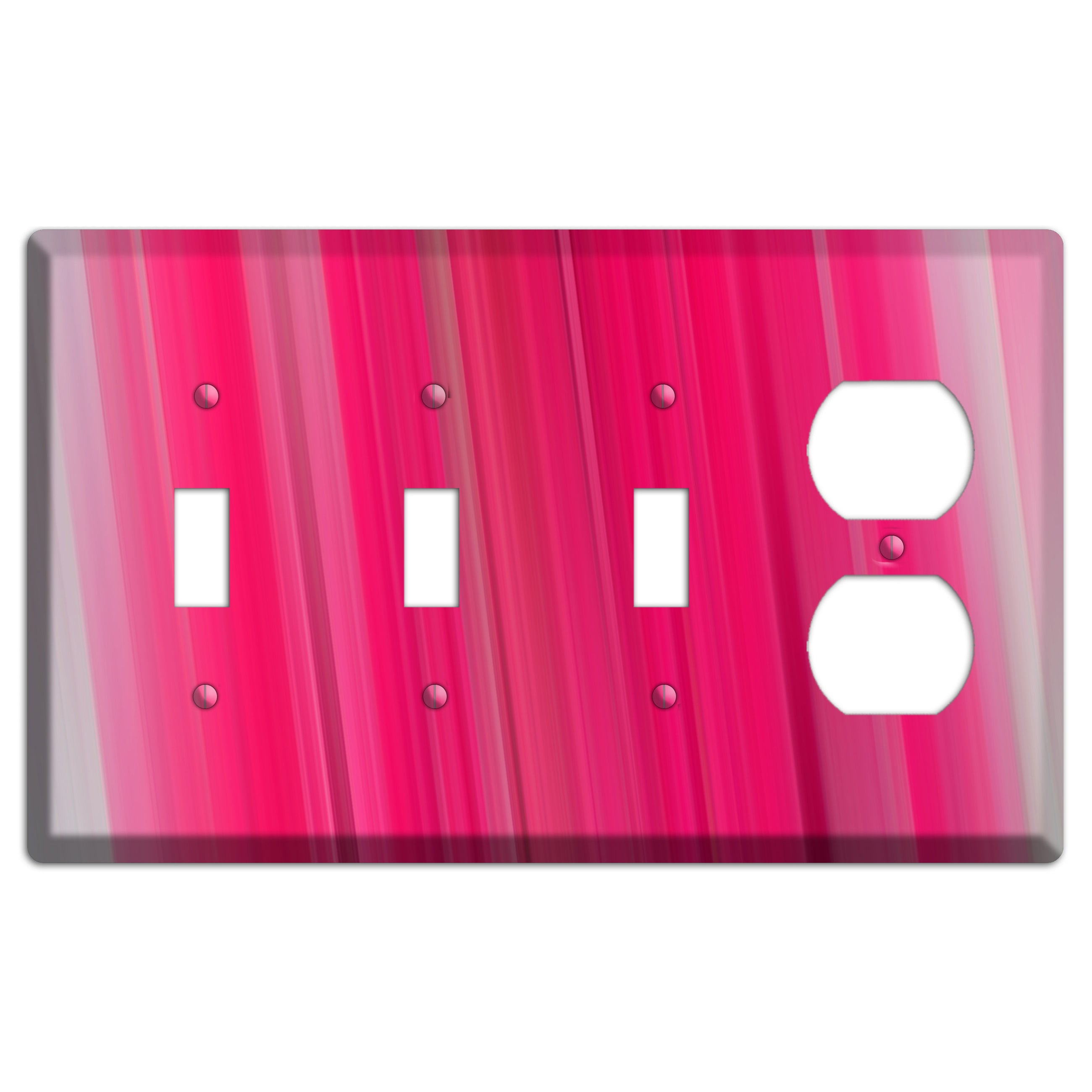 Pink Ray of Light 3 Toggle / Duplex Wallplate