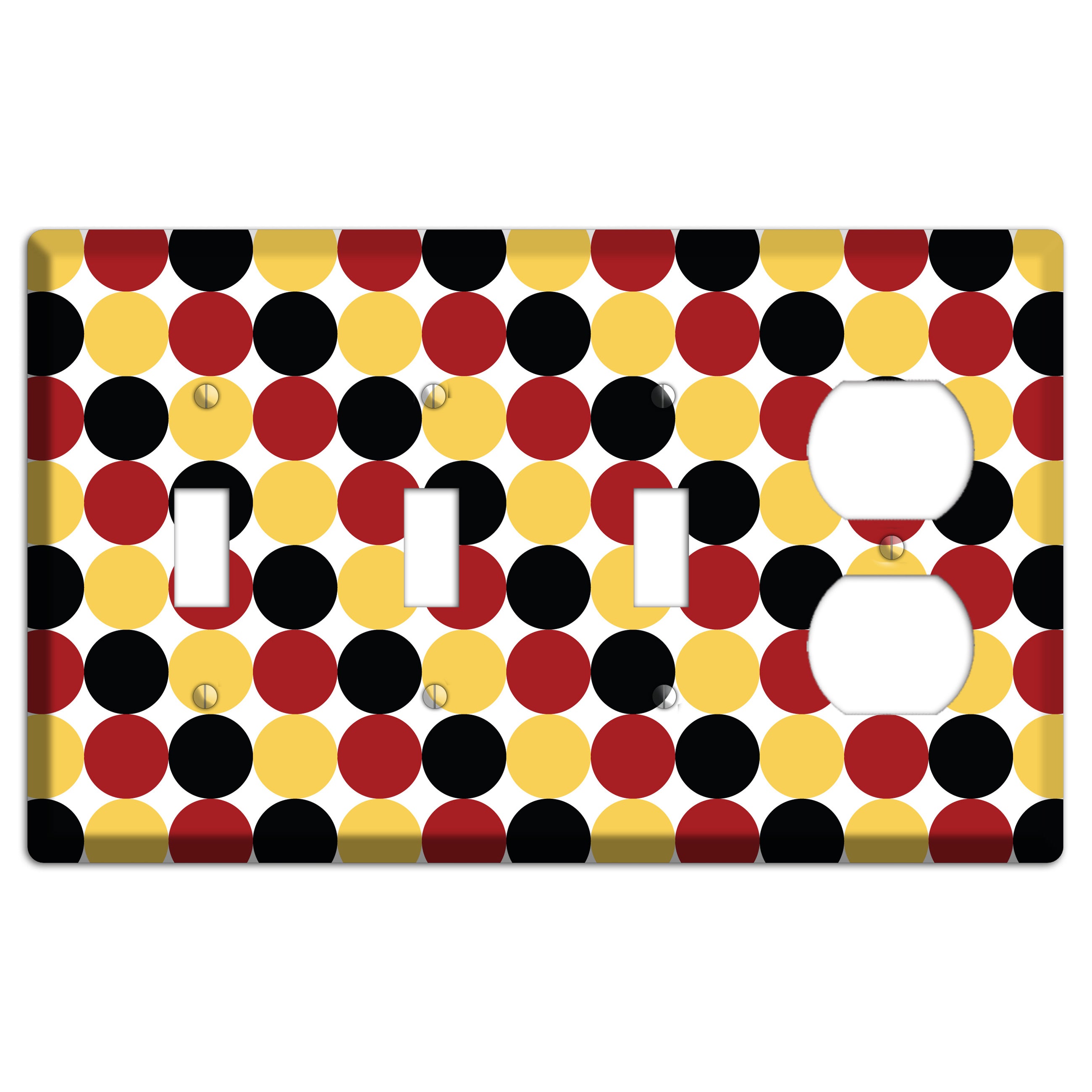Burgundy Multi Angled Stripes 2 3 Toggle / Duplex Wallplate