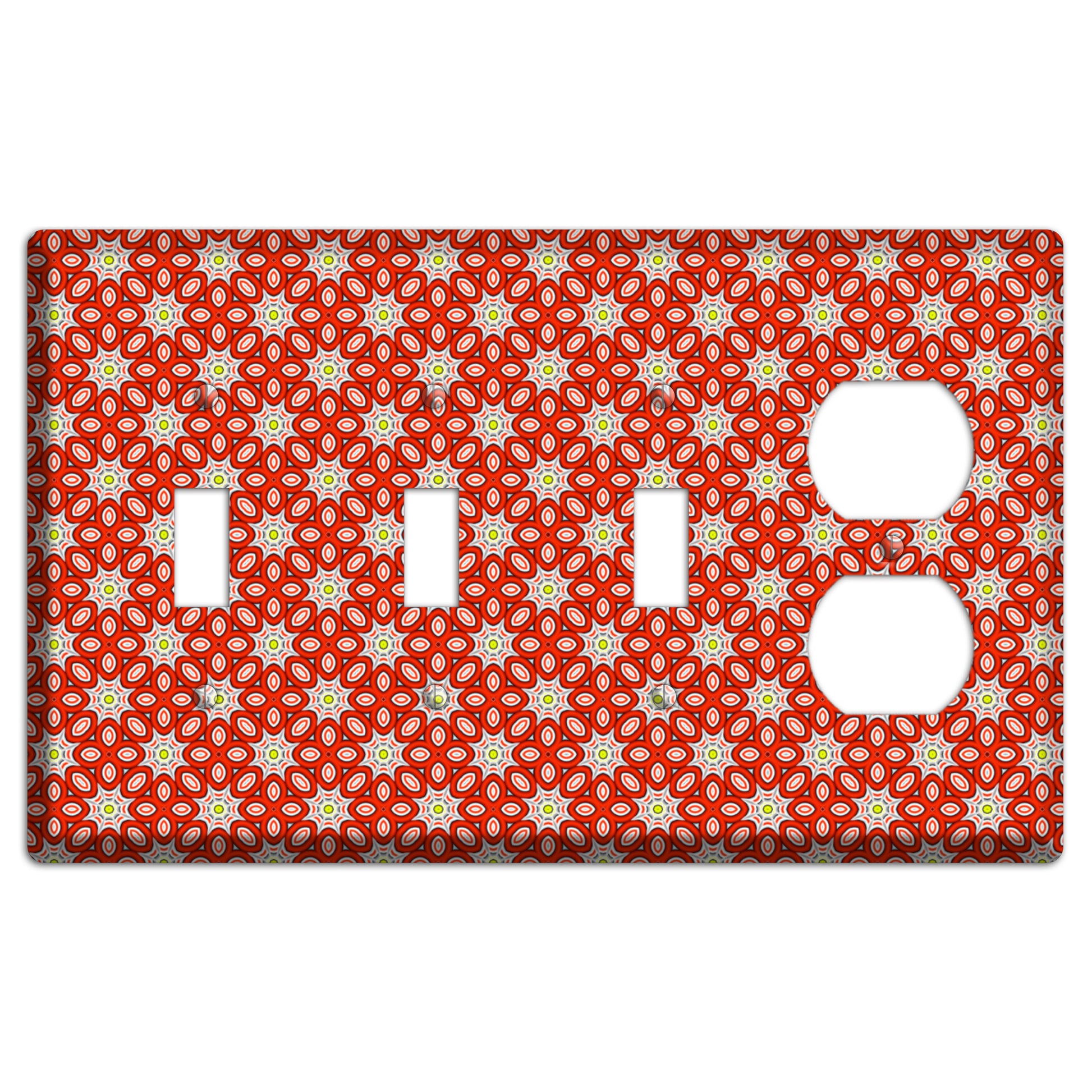 Red Foulard 2 3 Toggle / Duplex Wallplate