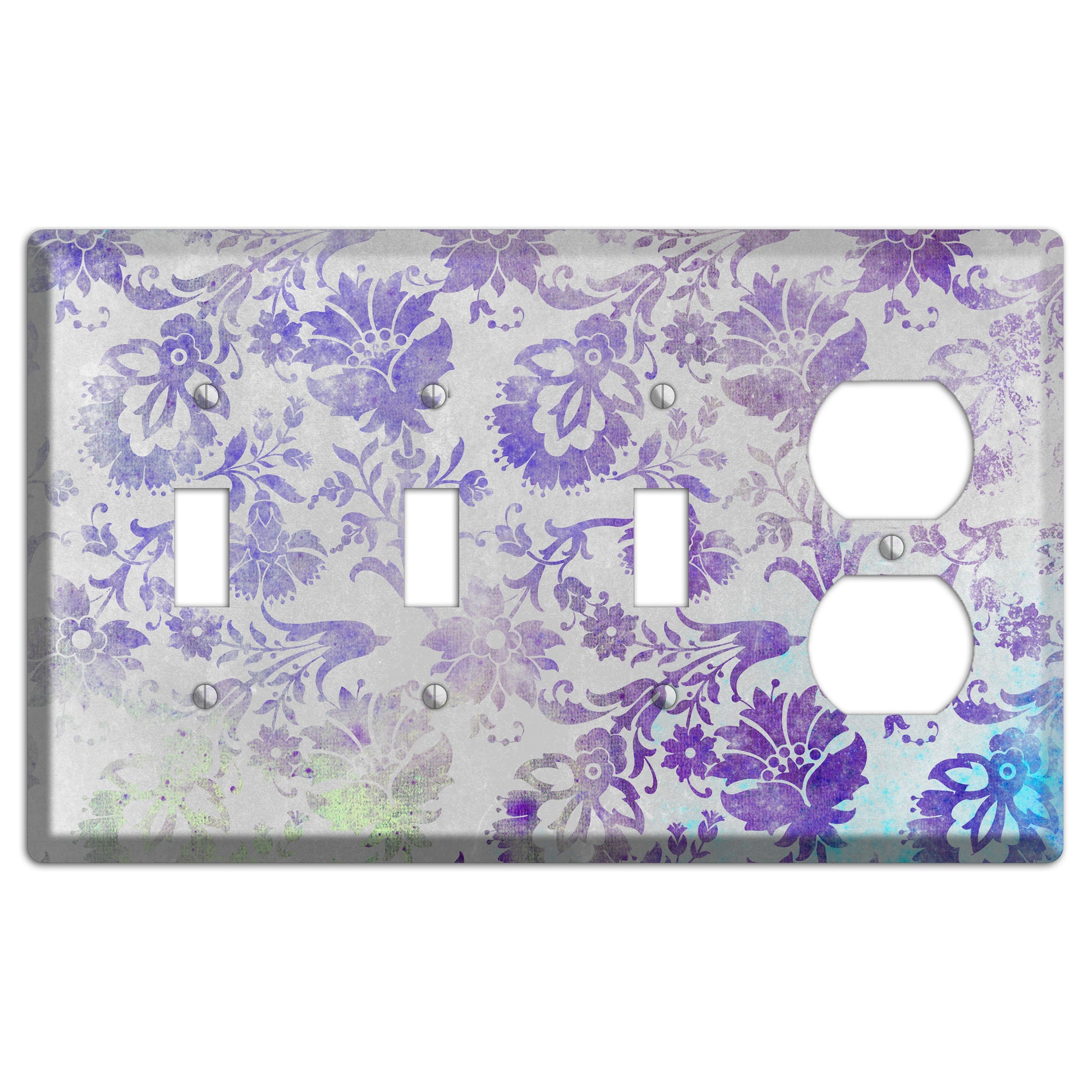 Chatelle Whimsical Damask 3 Toggle / Duplex Wallplate
