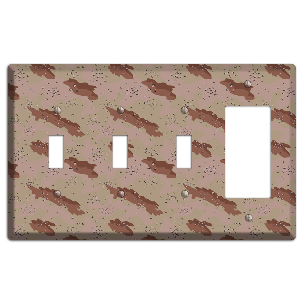 Chocolate Chip Camo 3 Toggle / Rocker Wallplate