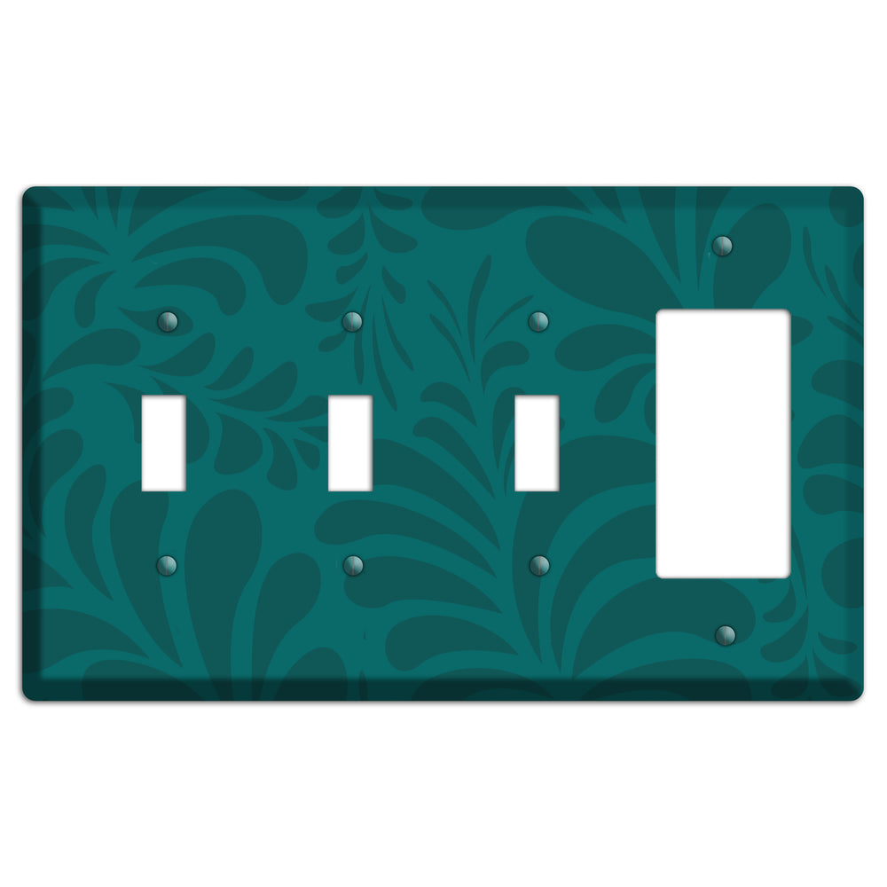 Jade Herati 3 Toggle / Rocker Wallplate