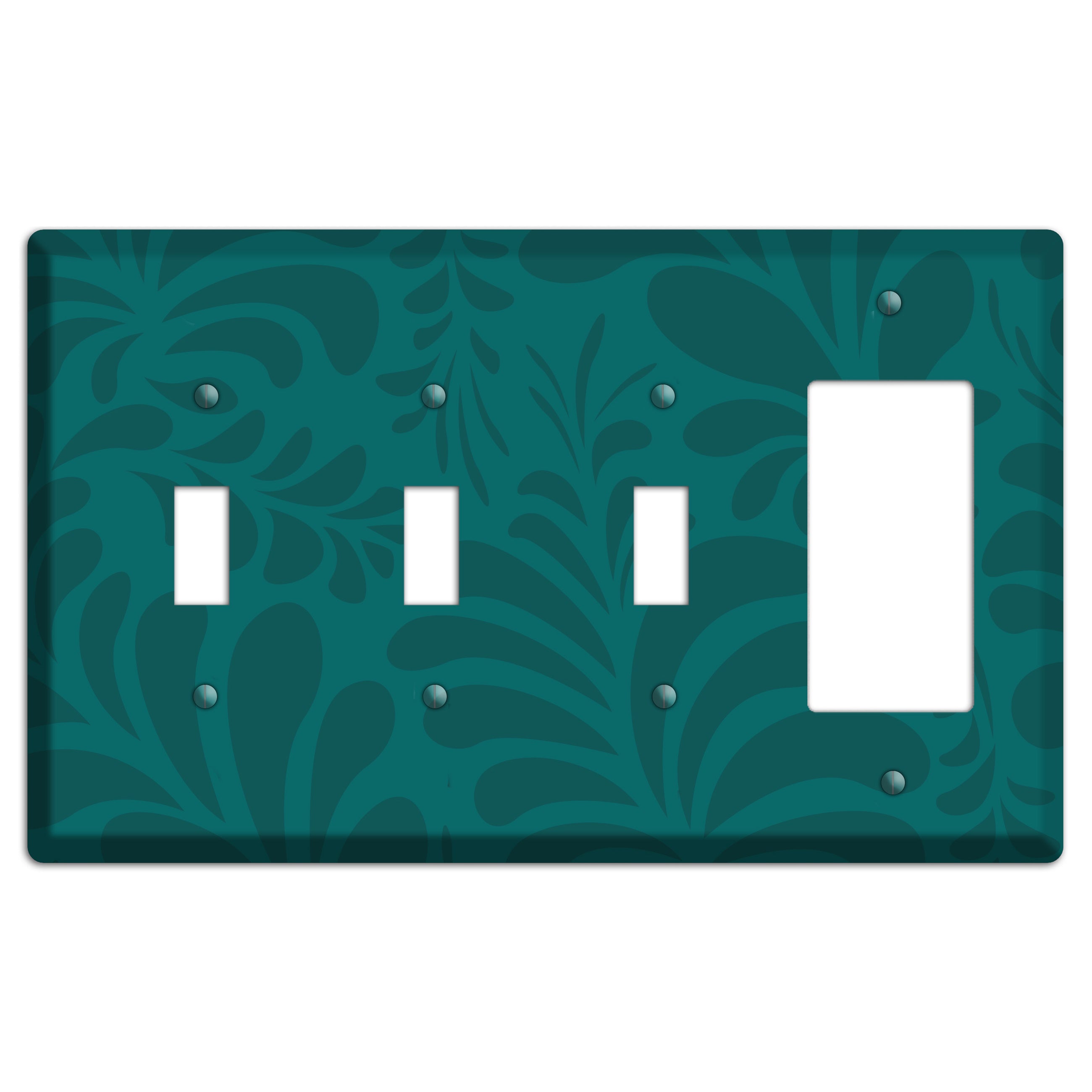 Jade Herati 3 Toggle / Rocker Wallplate