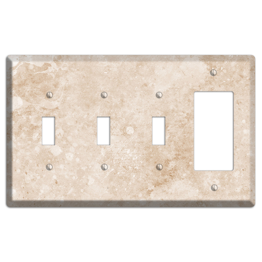 Logan Whimsical Damask 3 Toggle / Rocker Wallplate