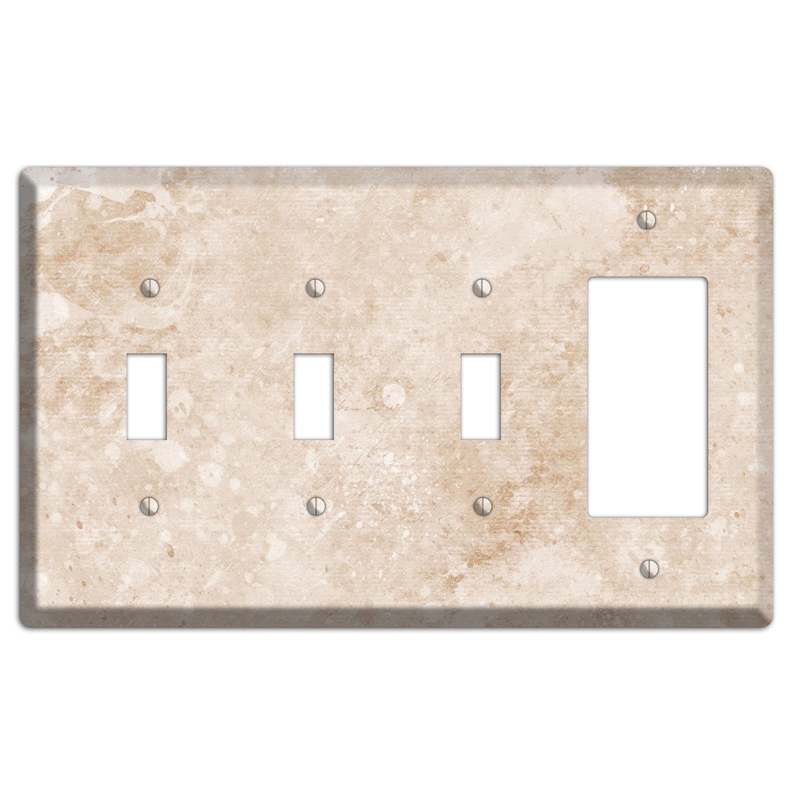Logan Whimsical Damask 3 Toggle / Rocker Wallplate